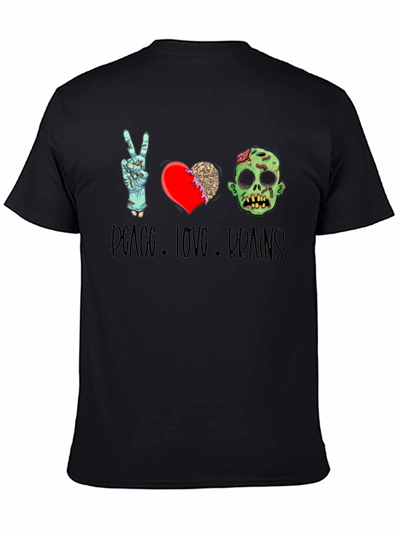 Peace Love Brains Graphic Tee