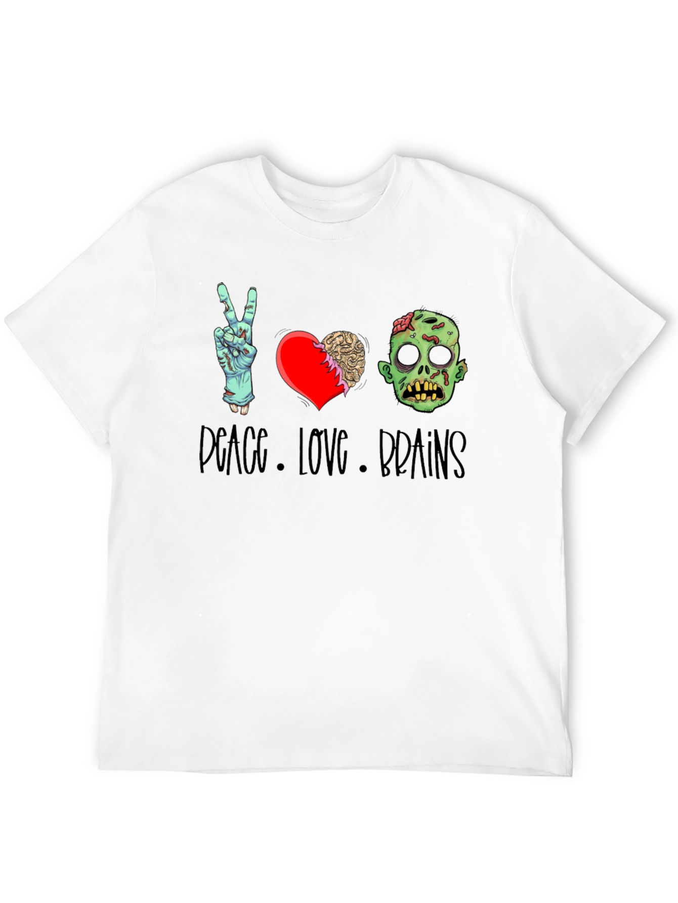 Peace Love Brains Graphic Tee