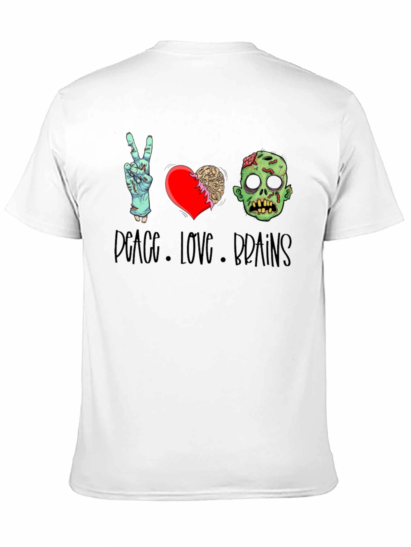 Peace Love Brains Graphic Tee