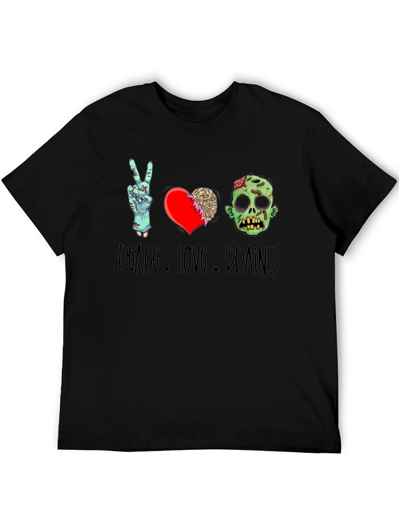 Peace Love Brains Graphic Tee
