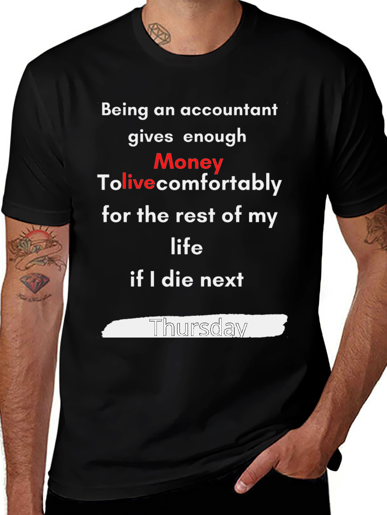 Accountant Money T-Shirt - Funny Profession Tee