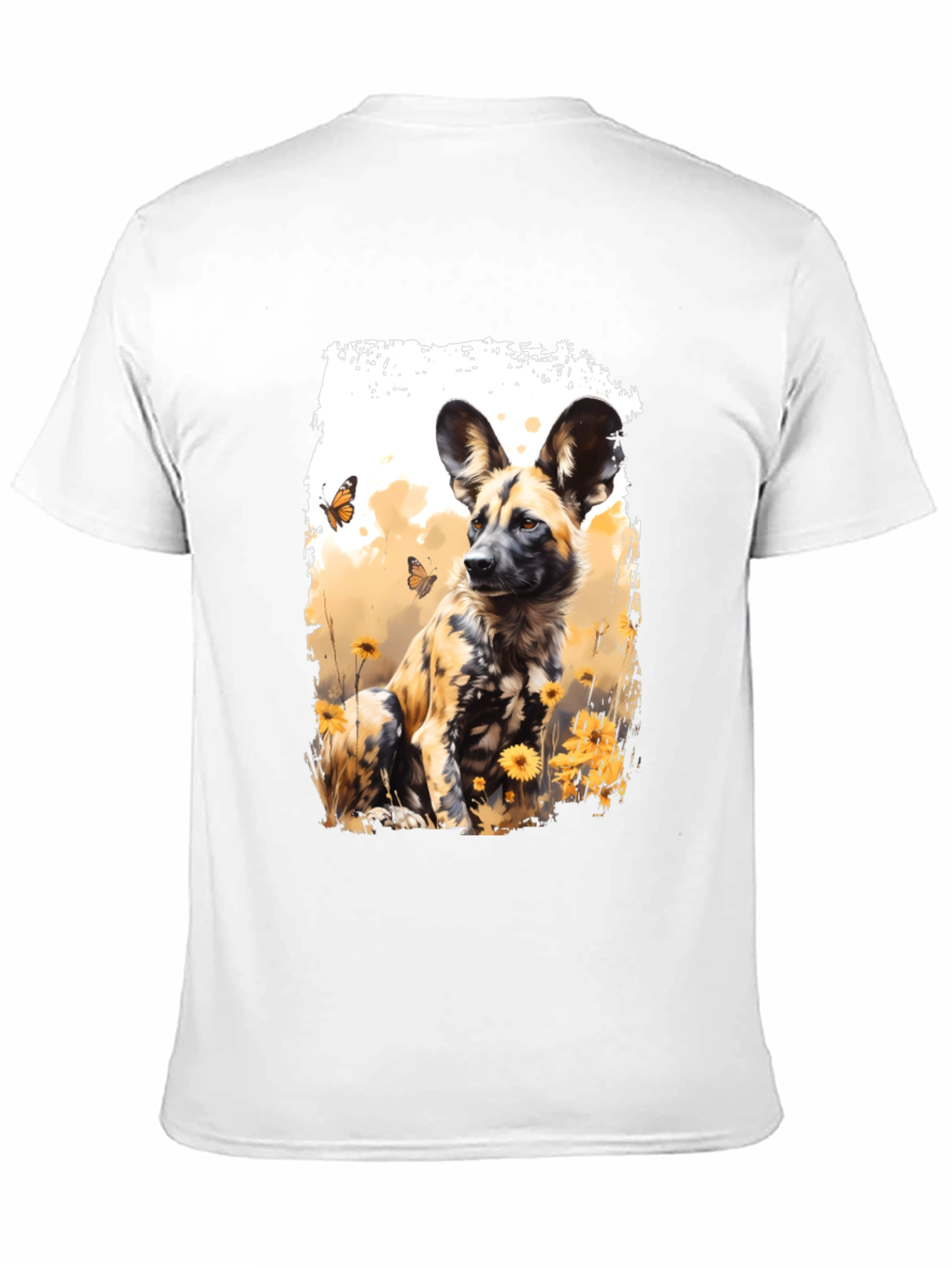 African Painted Dog Art T-Shirt – Wildlife Graphic Tee Gift