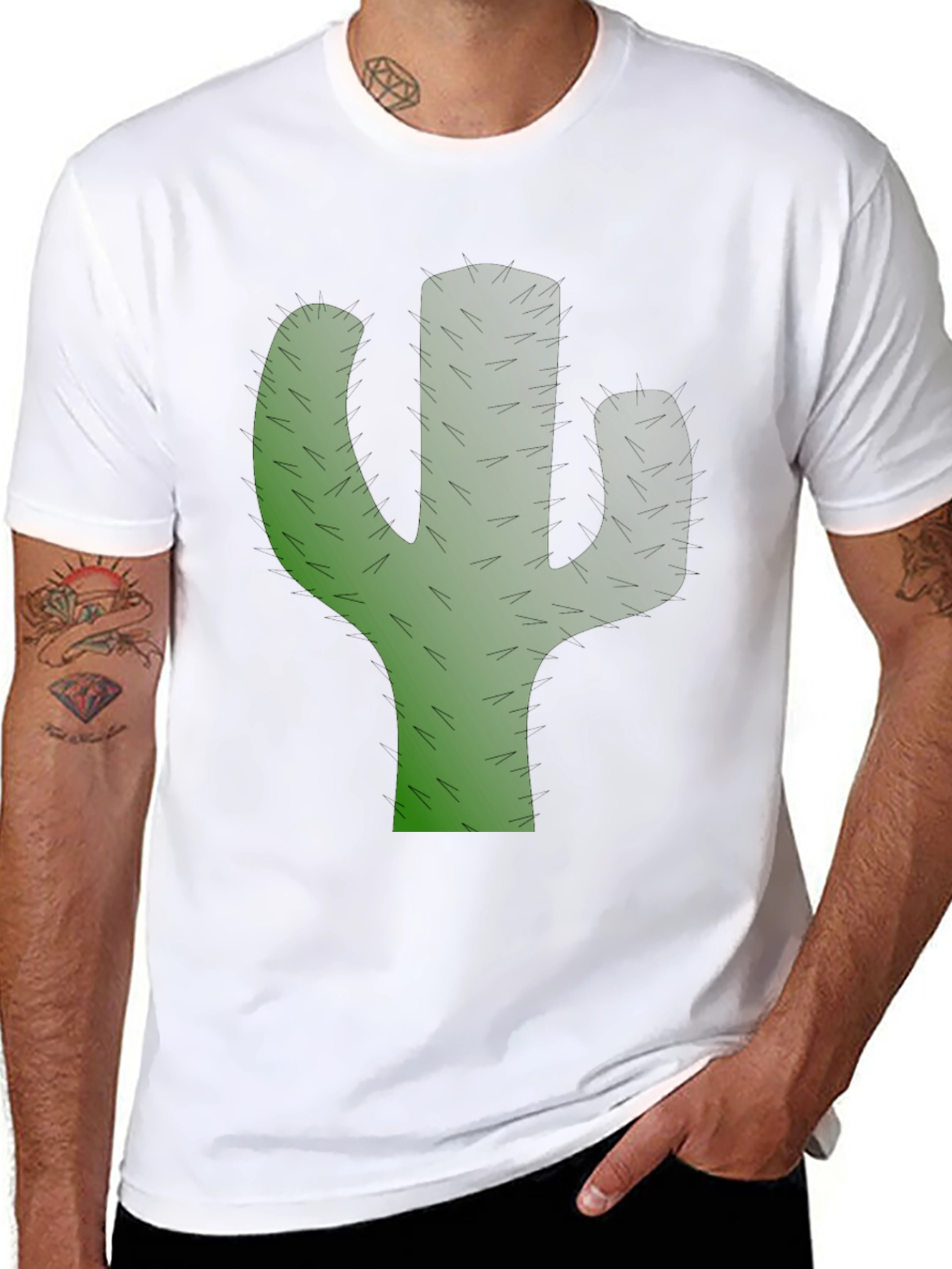 Cactus Graphic Tee - Trendy Menswear