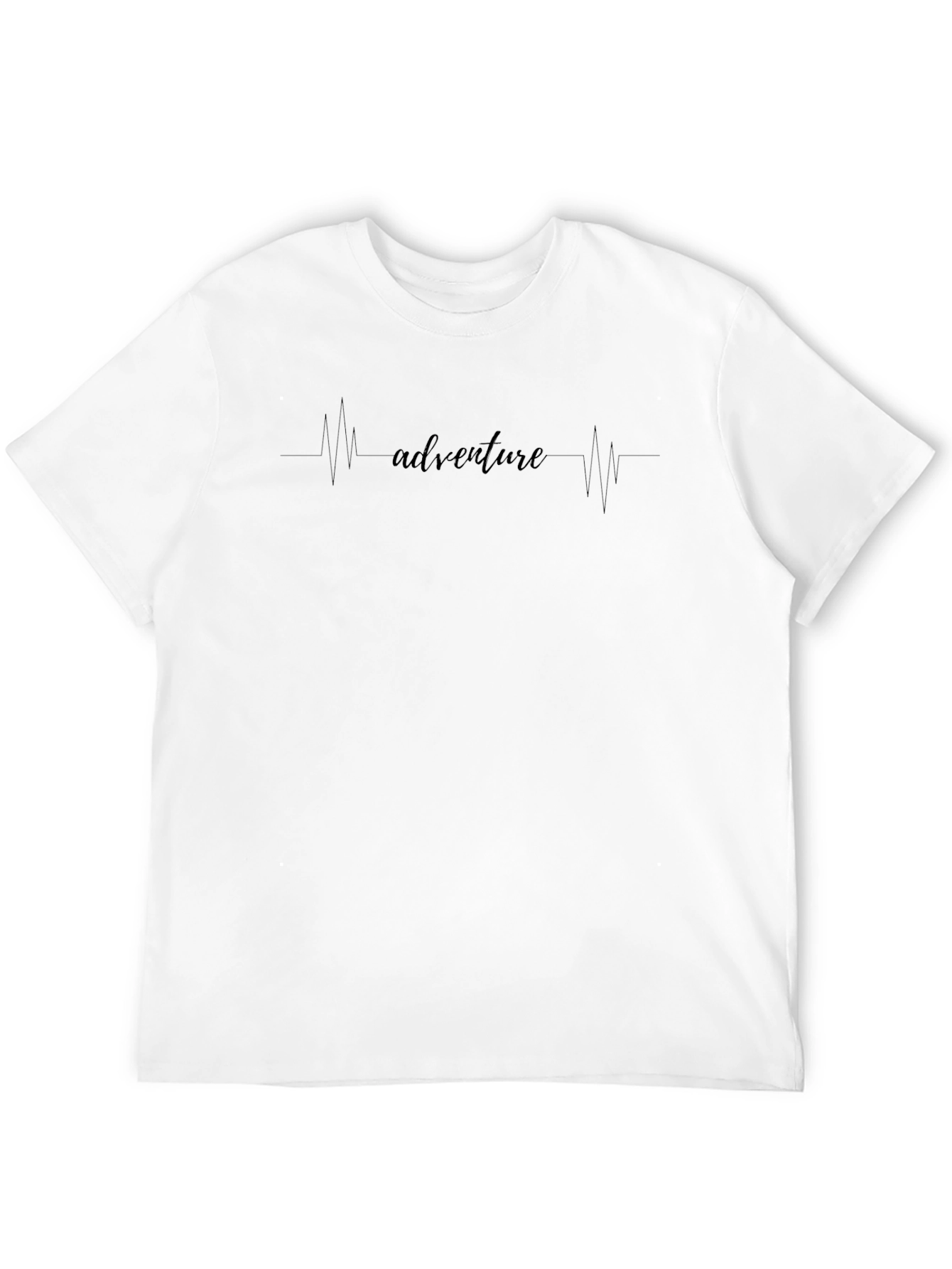 Adventure Heartbeat Tee - Black Graphic T-Shirt