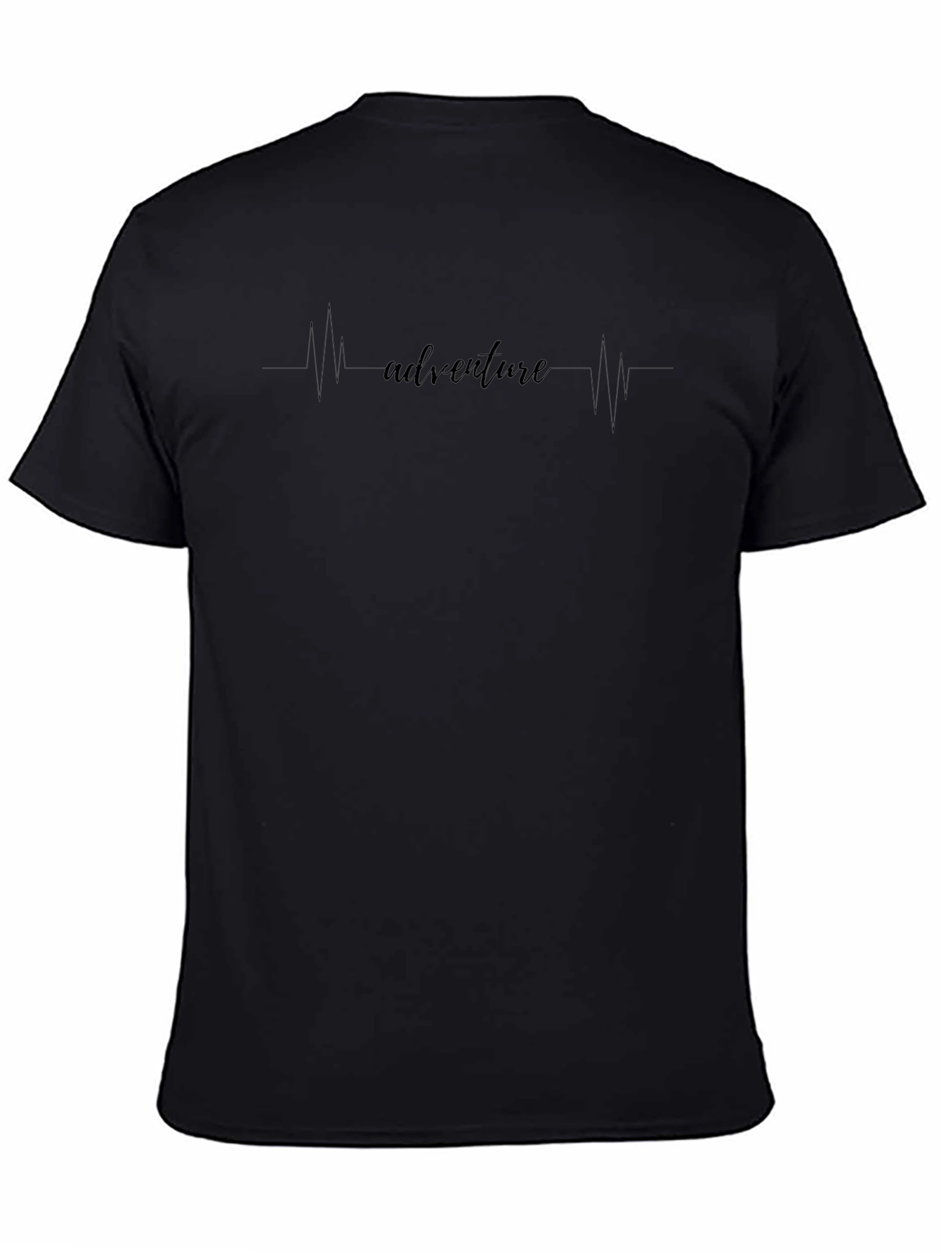 Adventure Heartbeat Tee - Black Graphic T-Shirt