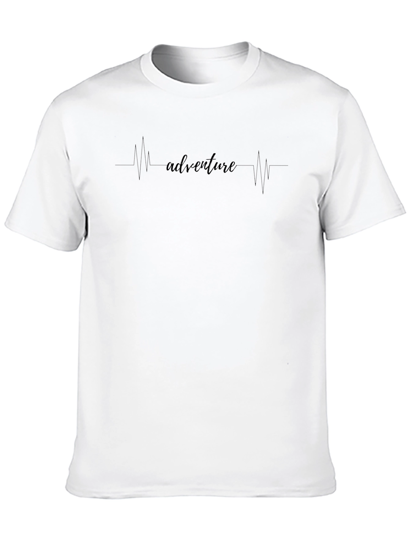 Adventure Heartbeat Tee - Black Graphic T-Shirt