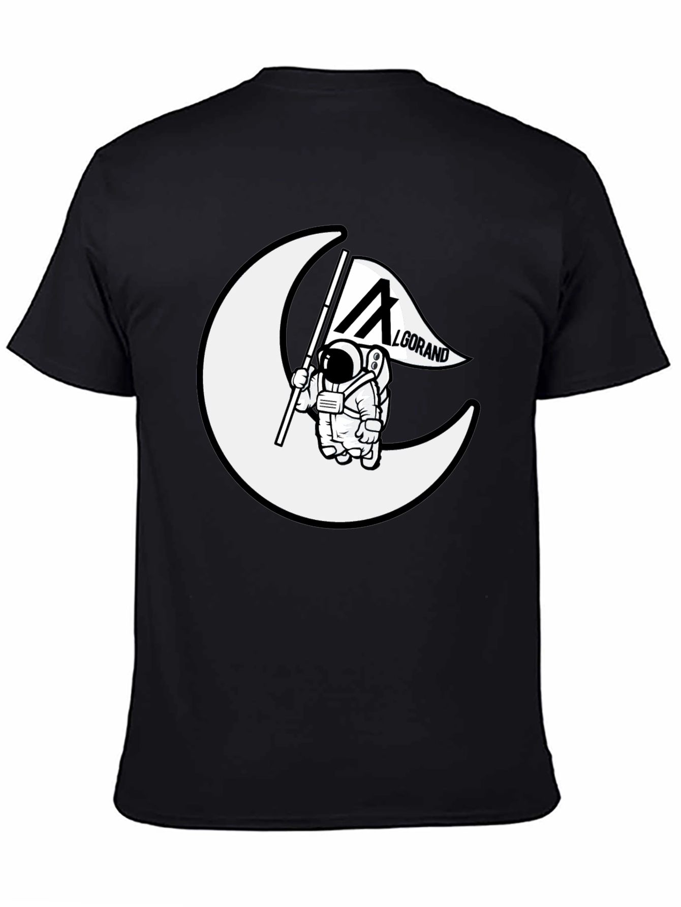 Algorand Astronaut T-Shirt - Black Cotton Tee
