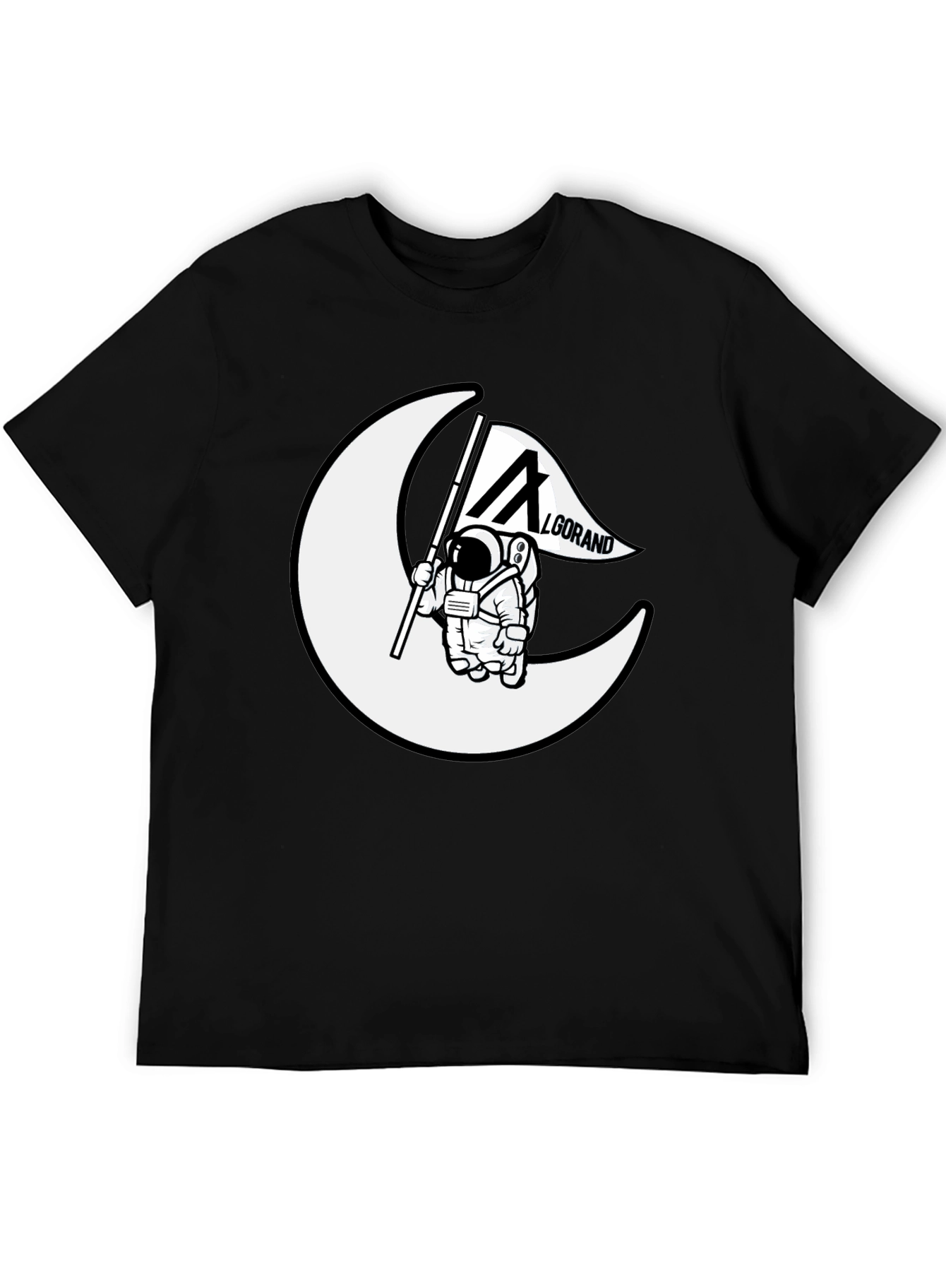 Algorand Astronaut T-Shirt - Black Cotton Tee