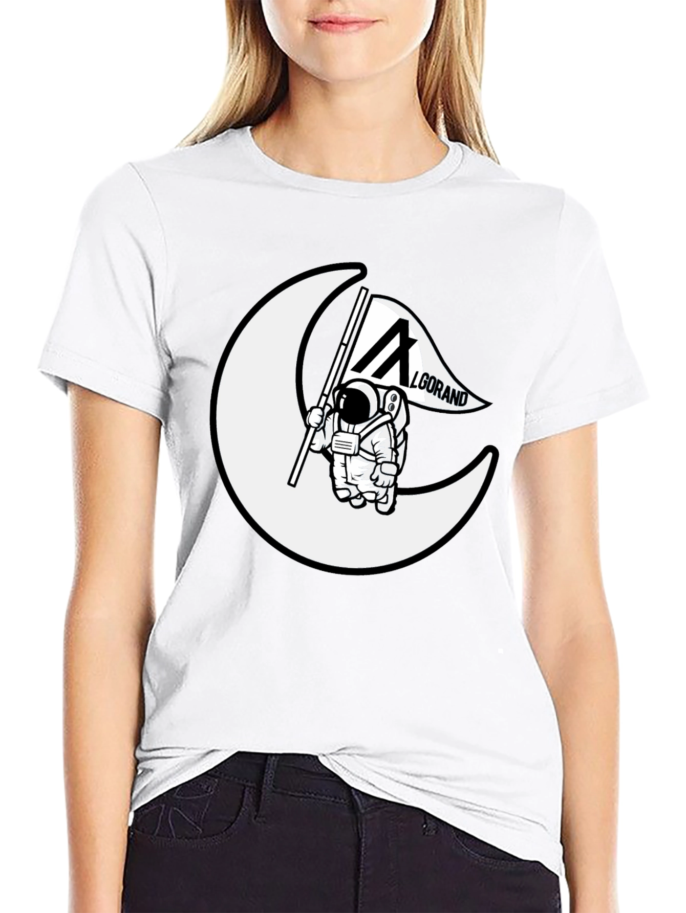Algorand Astronaut T-Shirt - Black Cotton Tee