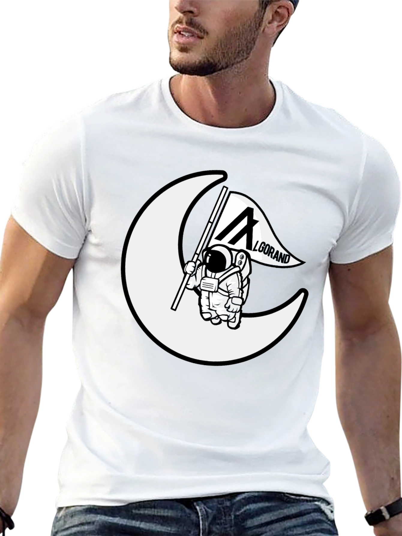 Algorand Astronaut T-Shirt - Black Cotton Tee