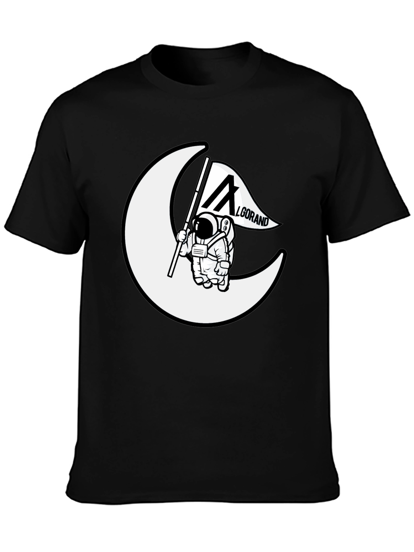 Algorand Astronaut T-Shirt - Black Cotton Tee