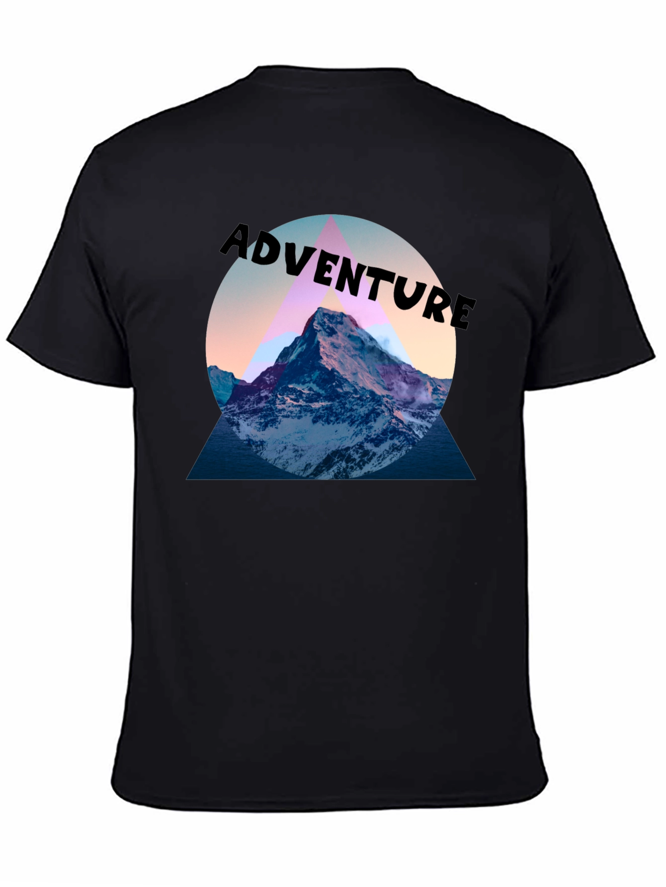 Adventure Mountain Graphic Tee - Black