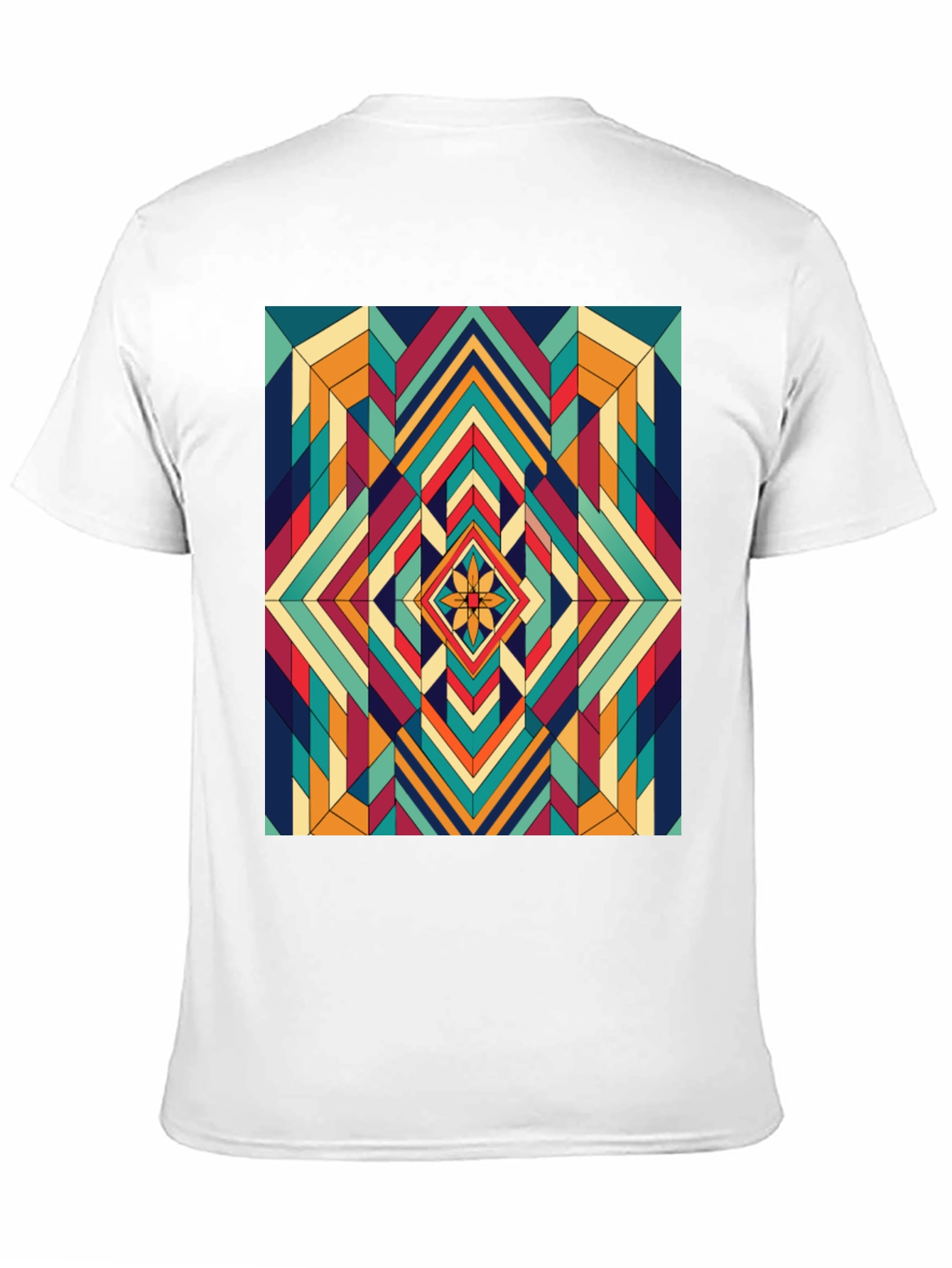 Geometric Diamond Pattern T-Shirt