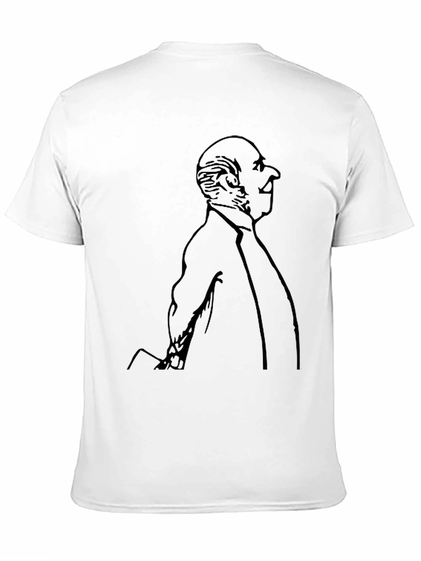 Gentleman Portrait Graphic Tee - Black
