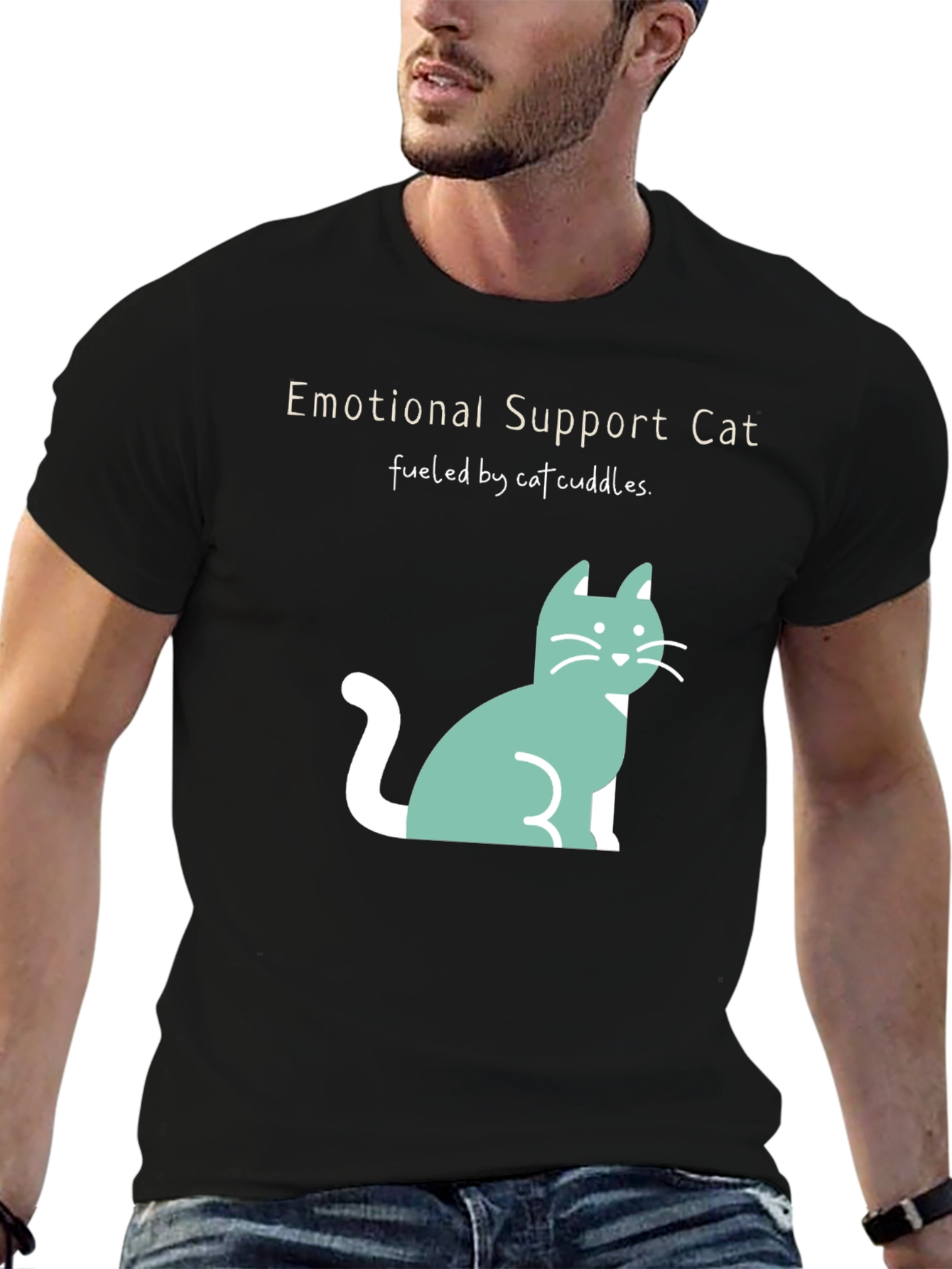 Emotional Support Cat T-Shirt - Cuteness Overload!