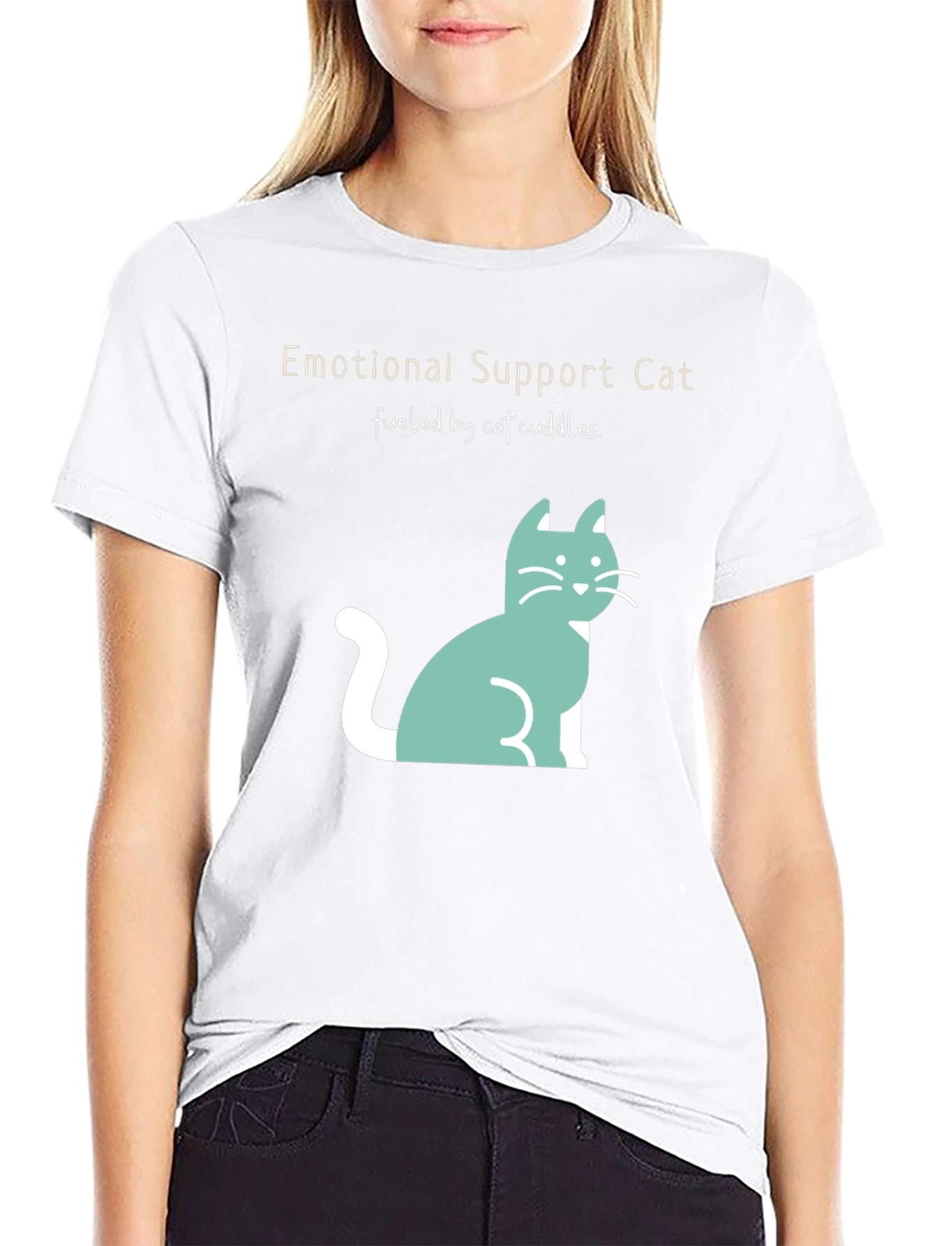 Emotional Support Cat T-Shirt - Cuteness Overload!