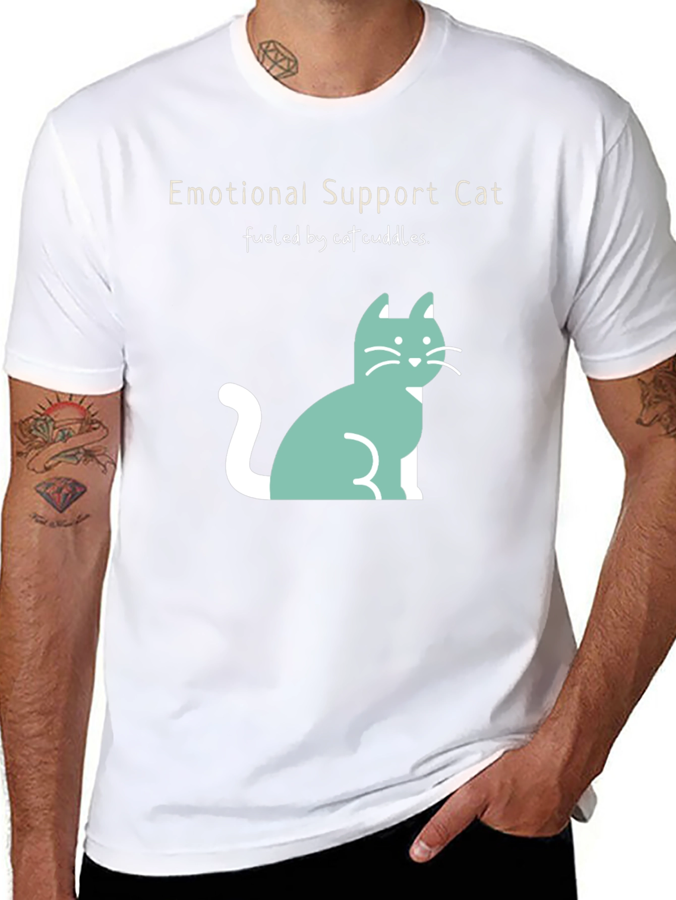 Emotional Support Cat T-Shirt - Cuteness Overload!