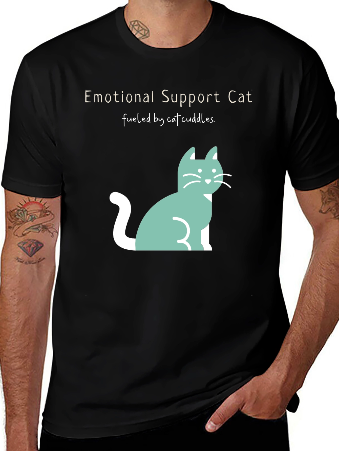 Emotional Support Cat T-Shirt - Cuteness Overload!