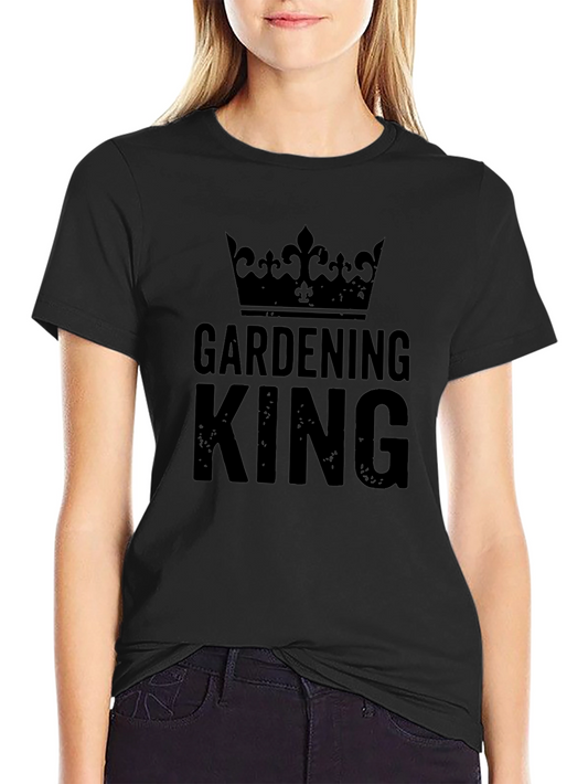 Gardening King Crown T-Shirt - Black