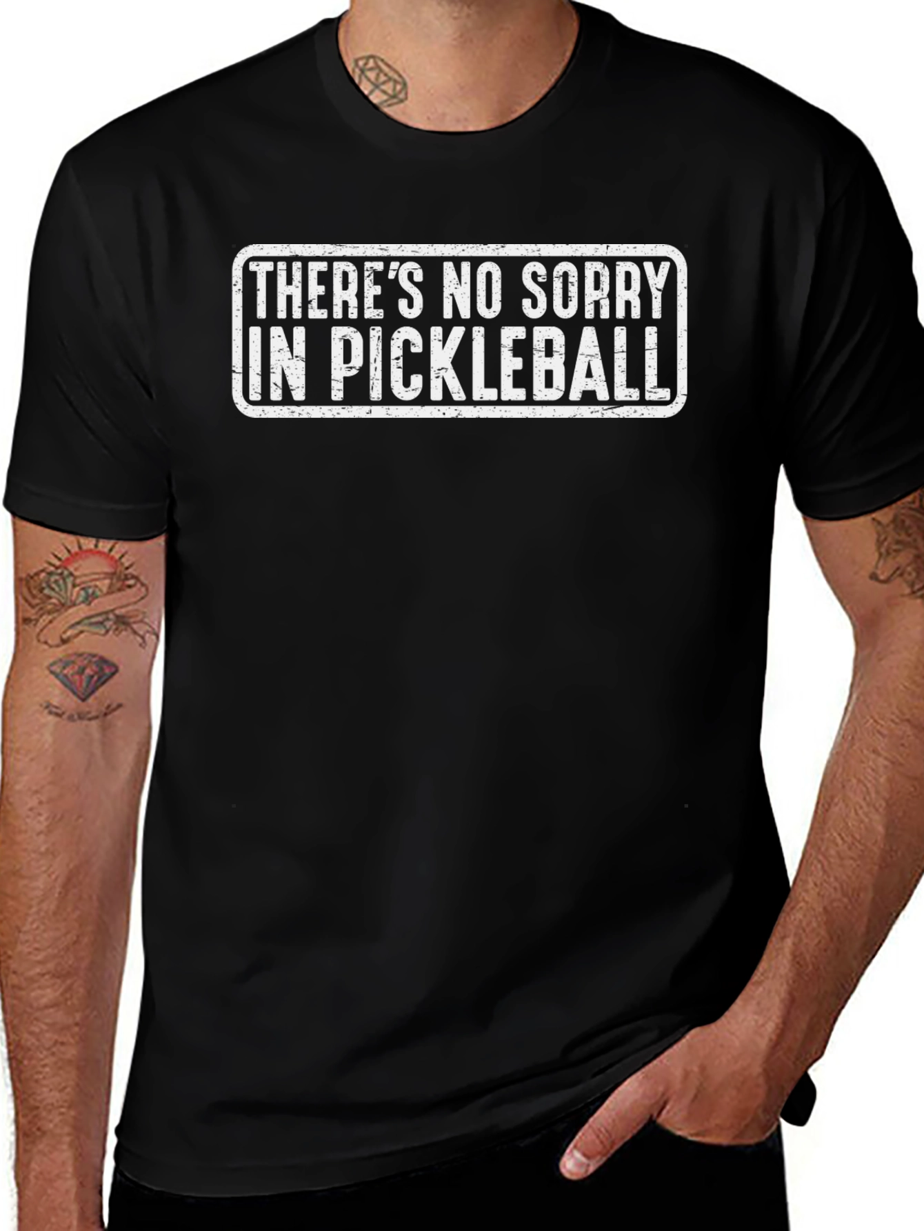 Funny Pickleball T-Shirt - No Sorry Design