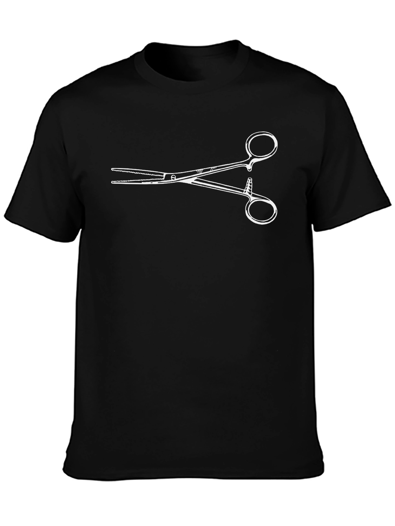 Surgical Instrument Graphic T-Shirt - Black Cotton Tee