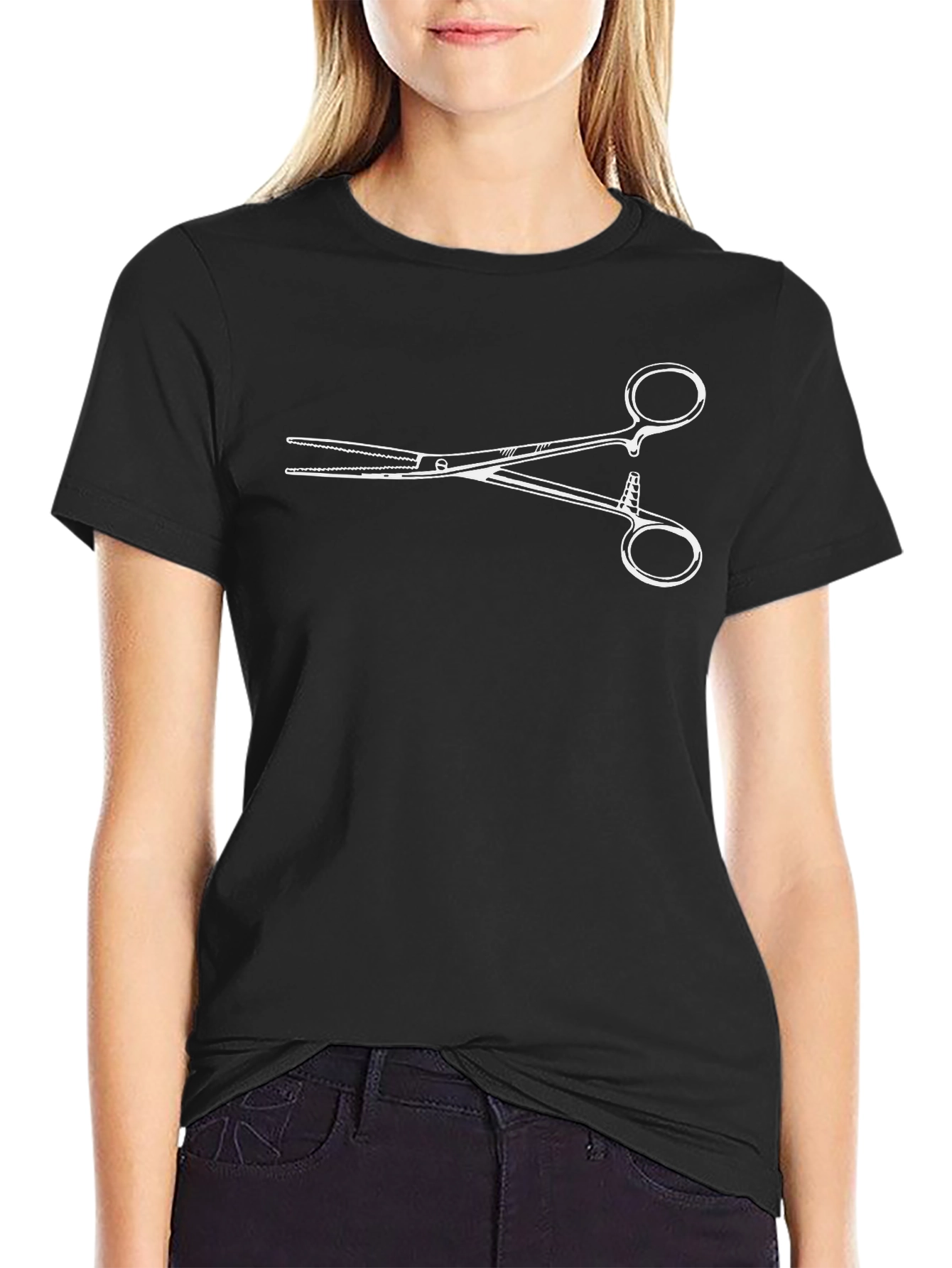 Surgical Instrument Graphic T-Shirt - Black Cotton Tee