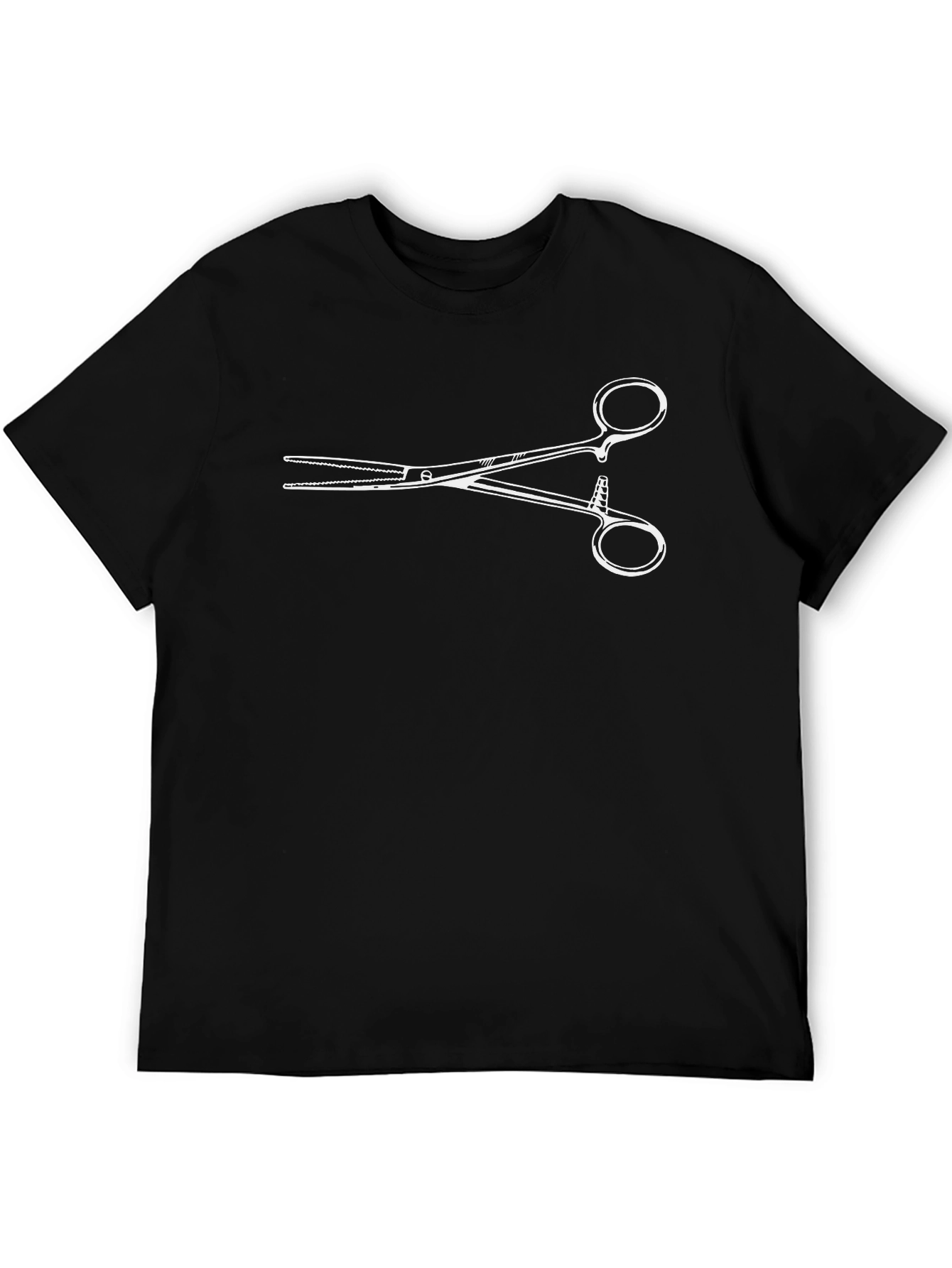 Surgical Instrument Graphic T-Shirt - Black Cotton Tee