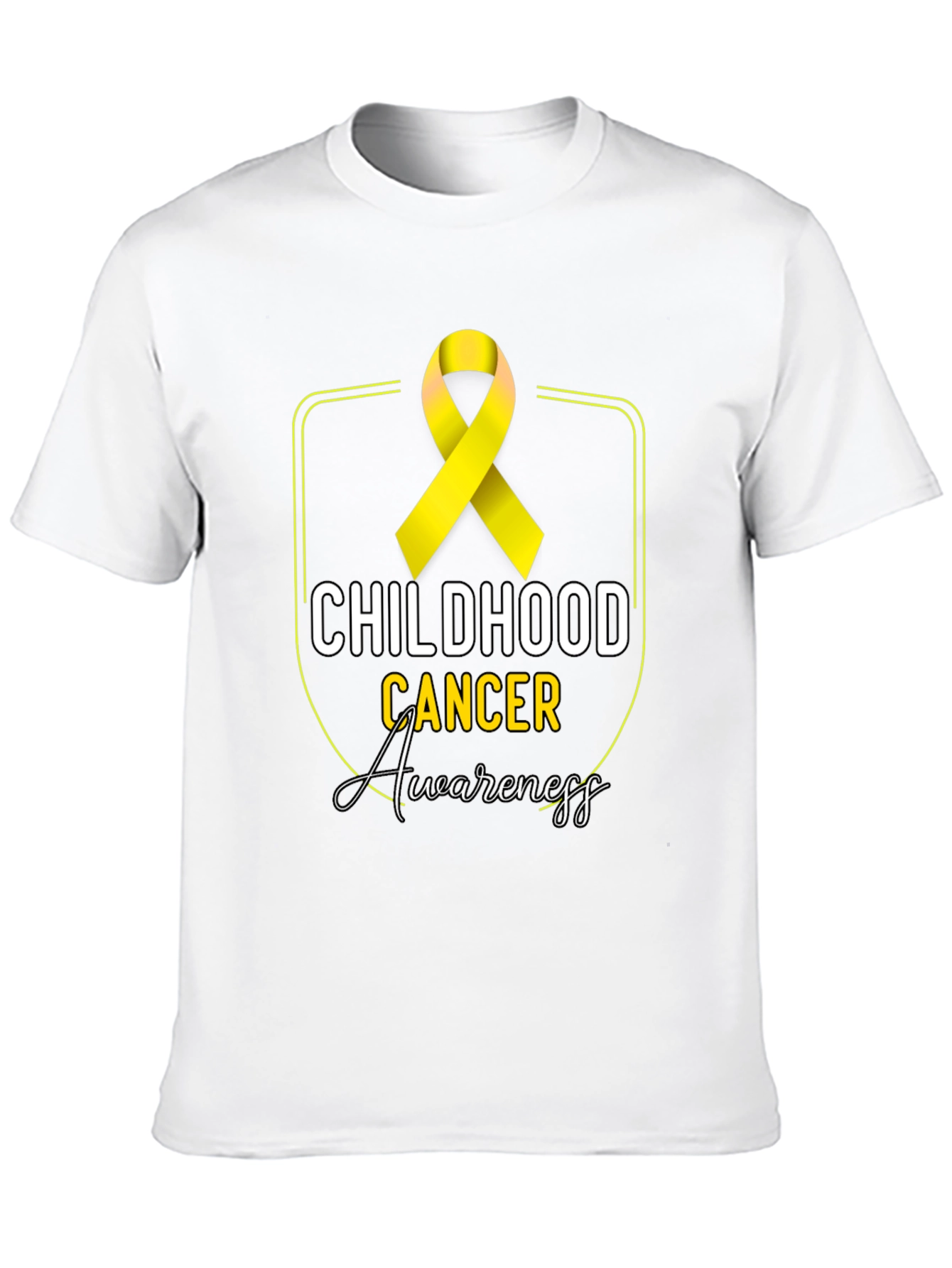 Childhood Cancer Awareness T-Shirt - Gold Ribbon