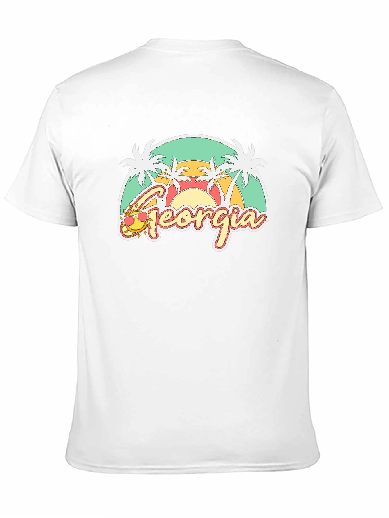 Georgia Palm Tee - Retro Summer T-Shirt