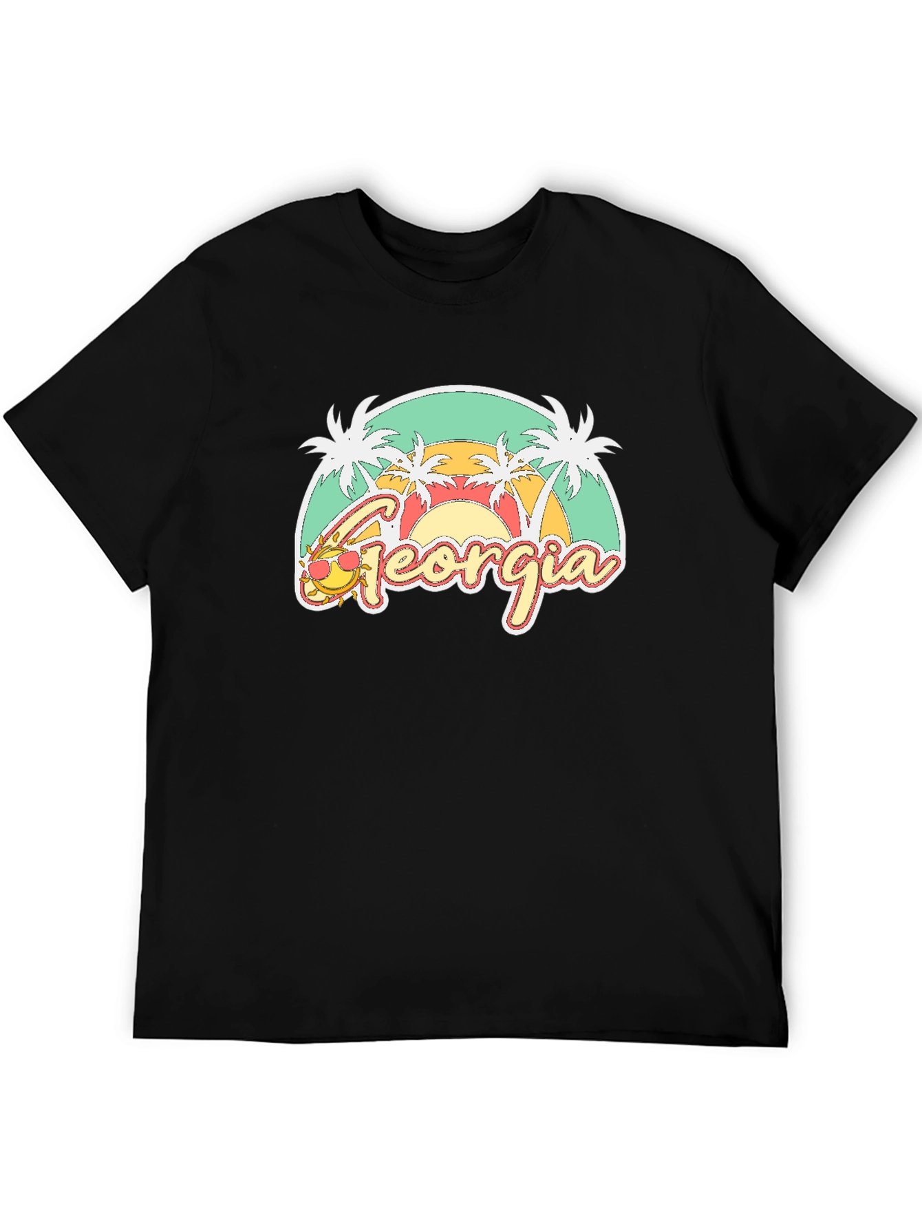 Georgia Palm Tee - Retro Summer T-Shirt