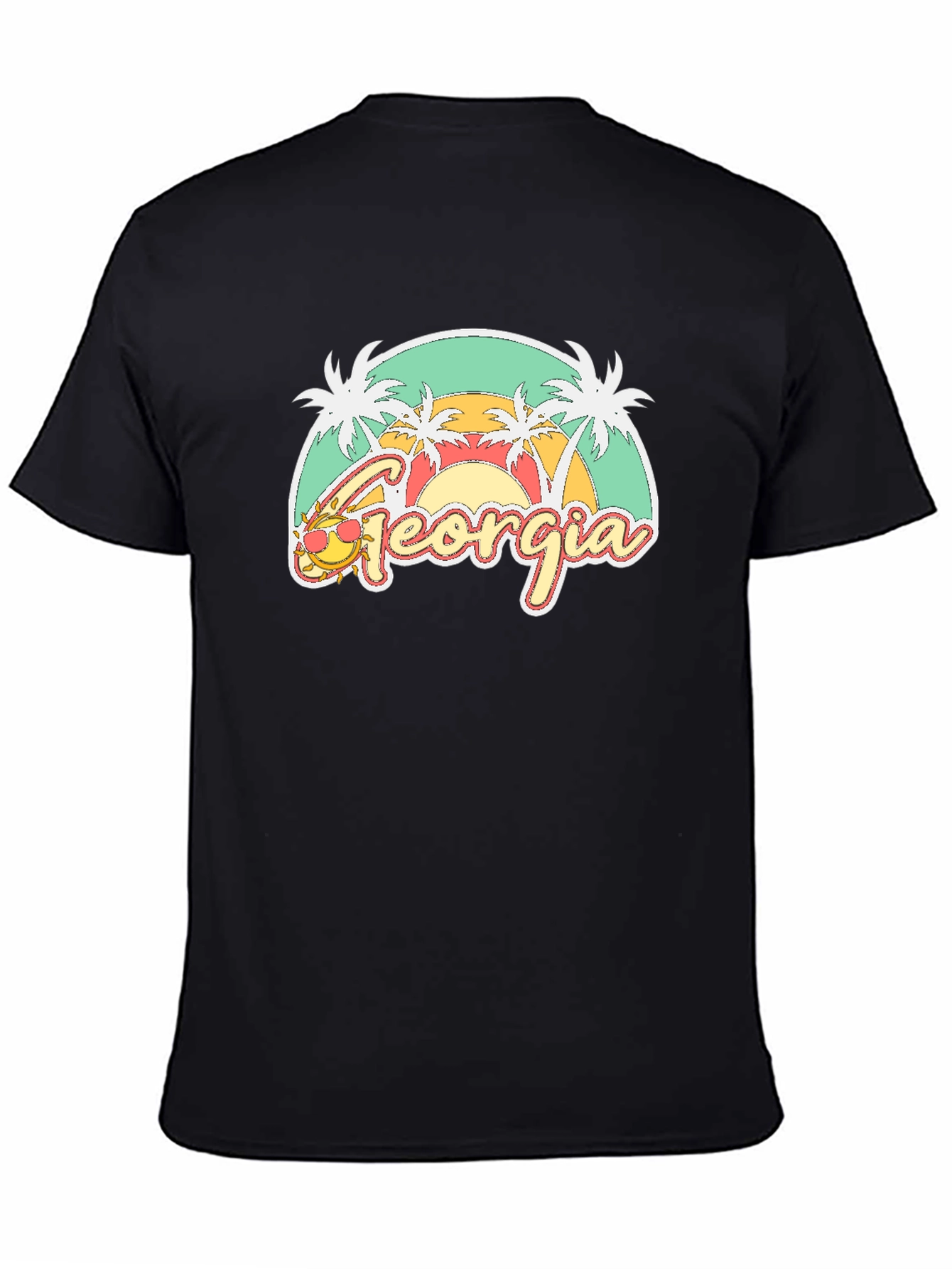 Georgia Palm Tee - Retro Summer T-Shirt