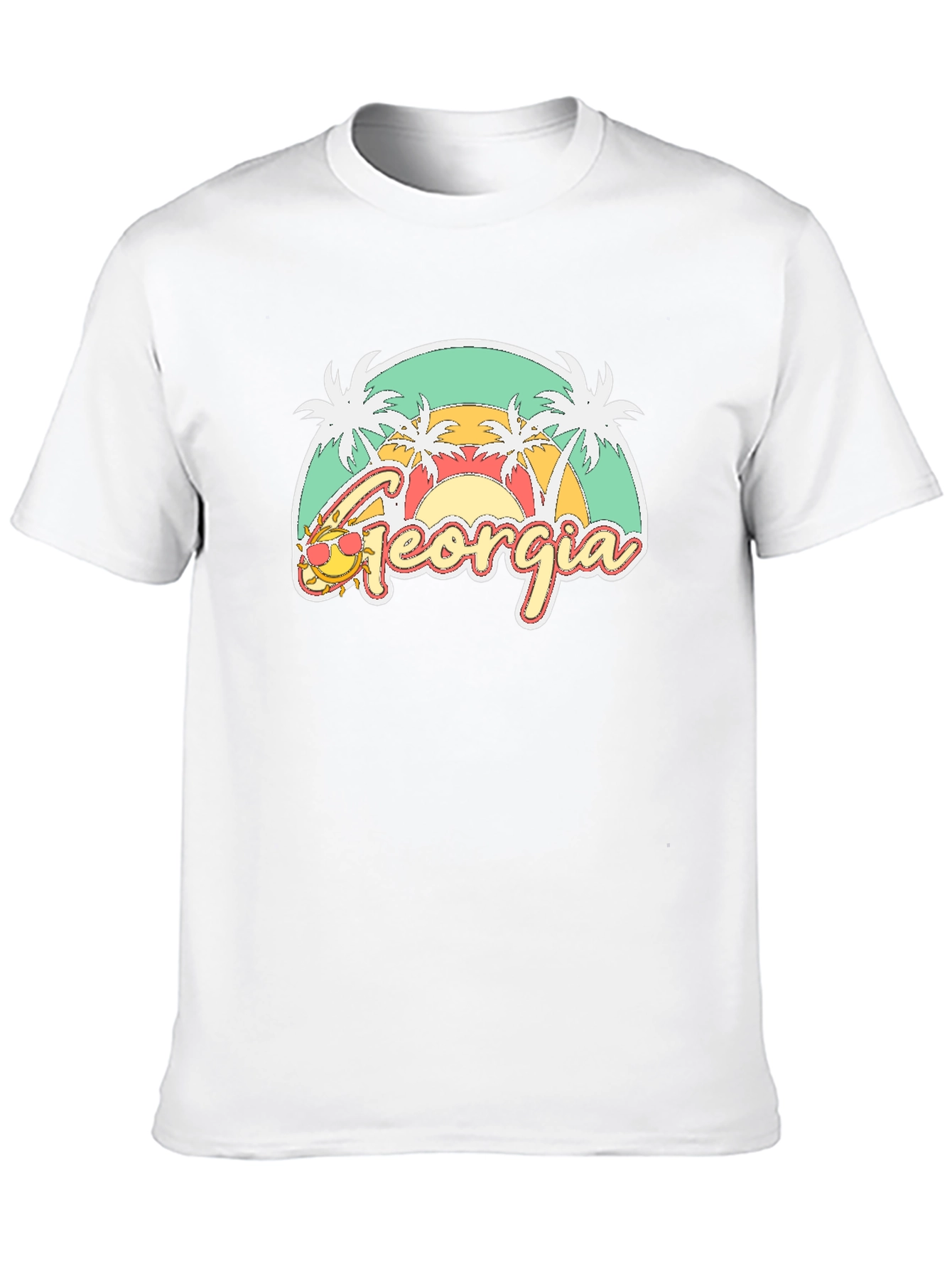 Georgia Palm Tee - Retro Summer T-Shirt