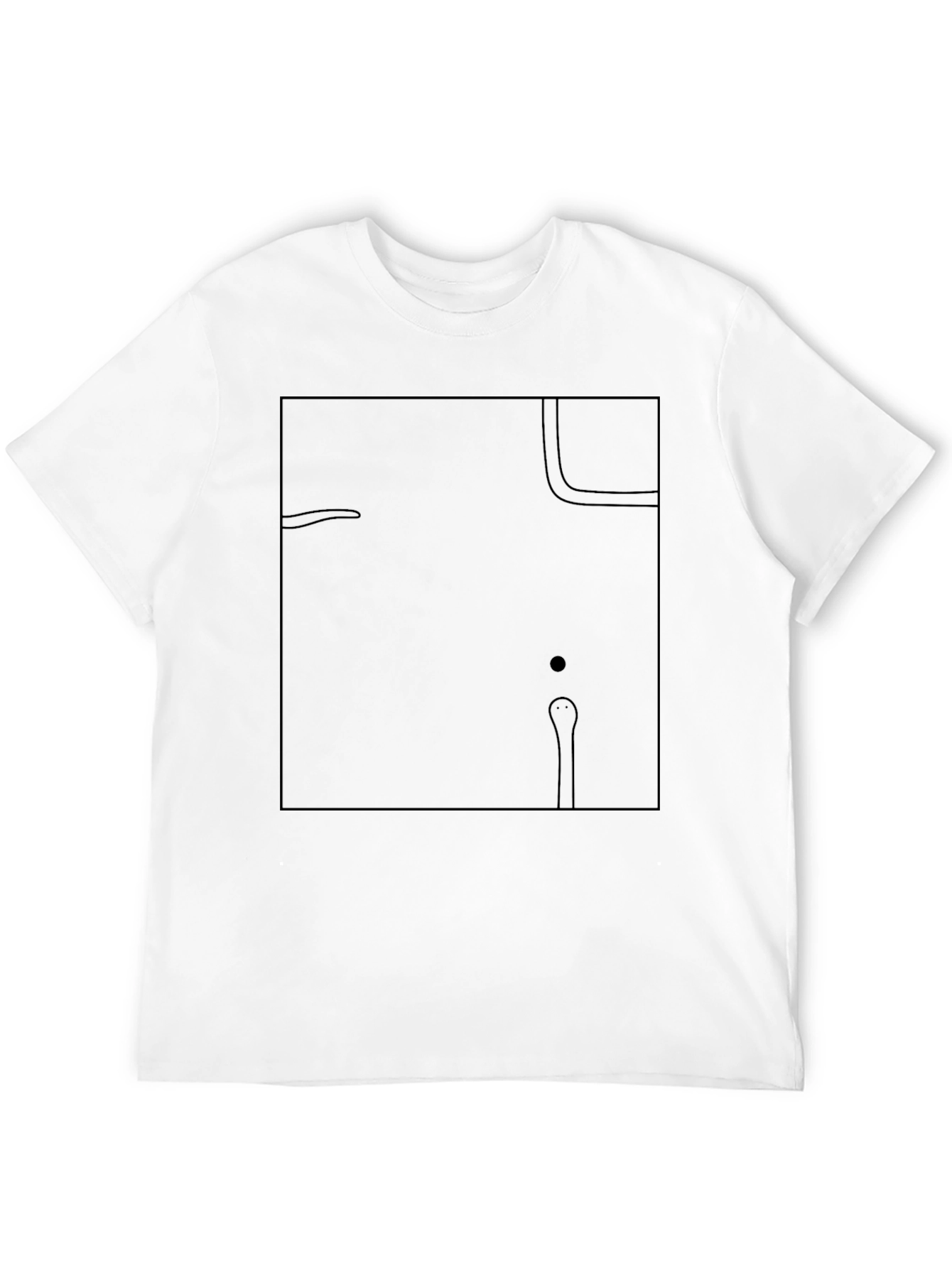 Abstract Black Graphic Tee - Modern Art T-Shirt