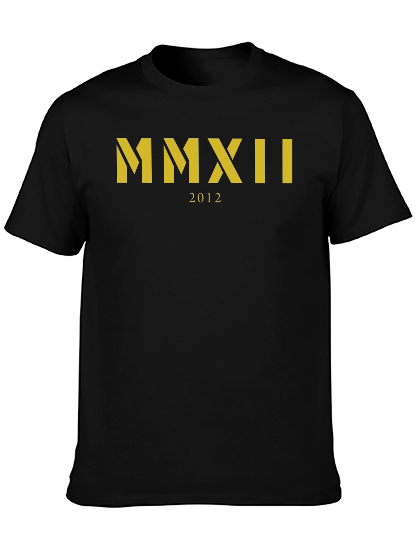 MMXII 2012 Graphic Tee - Black Crew Neck