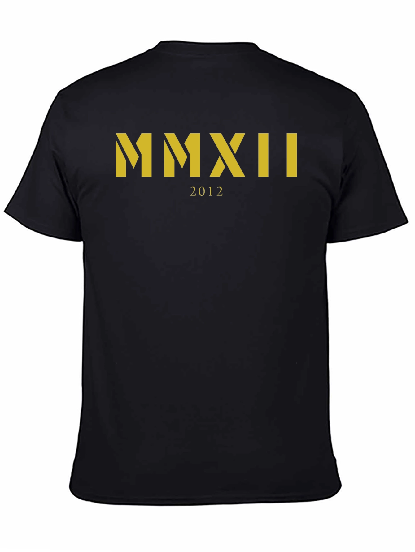 MMXII 2012 Graphic Tee - Black Crew Neck