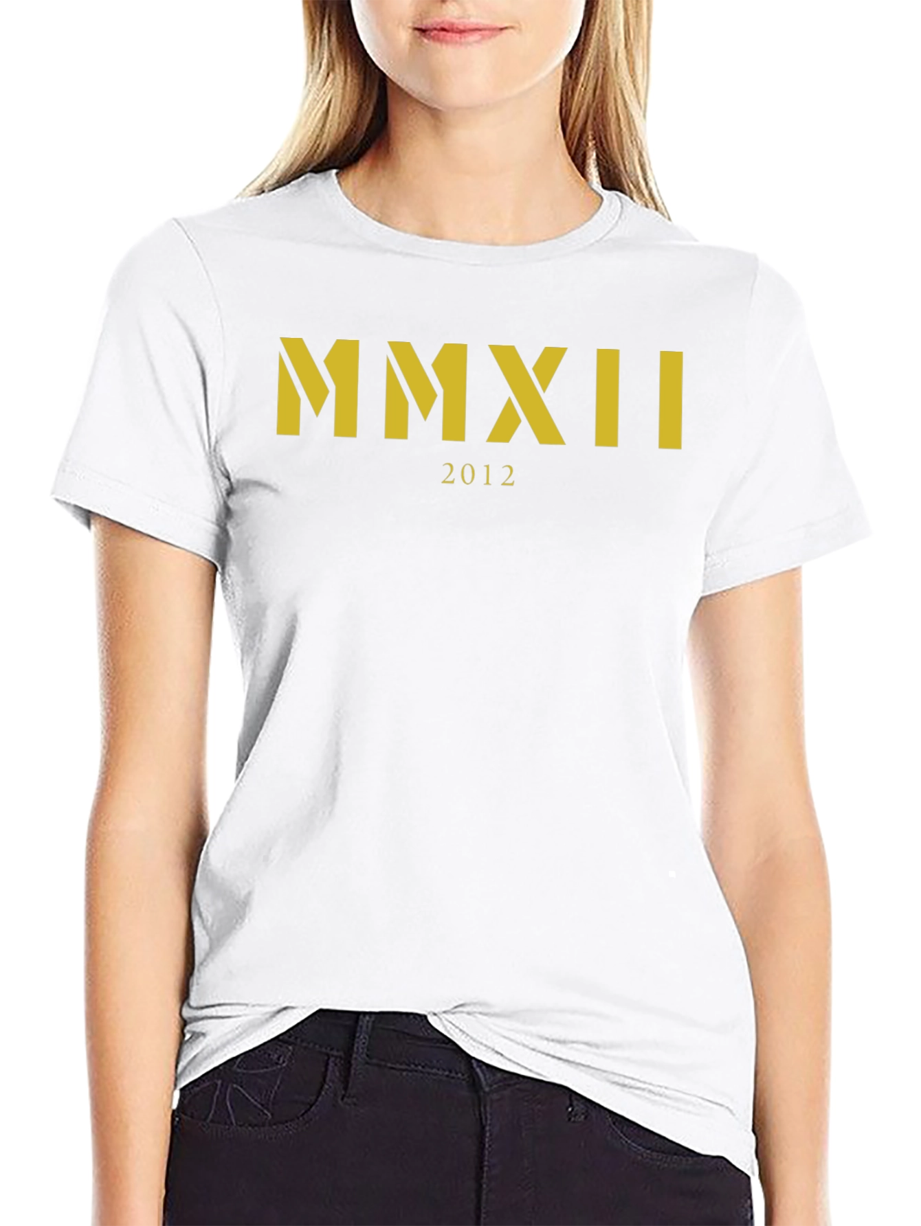 MMXII 2012 Graphic Tee - Black Crew Neck