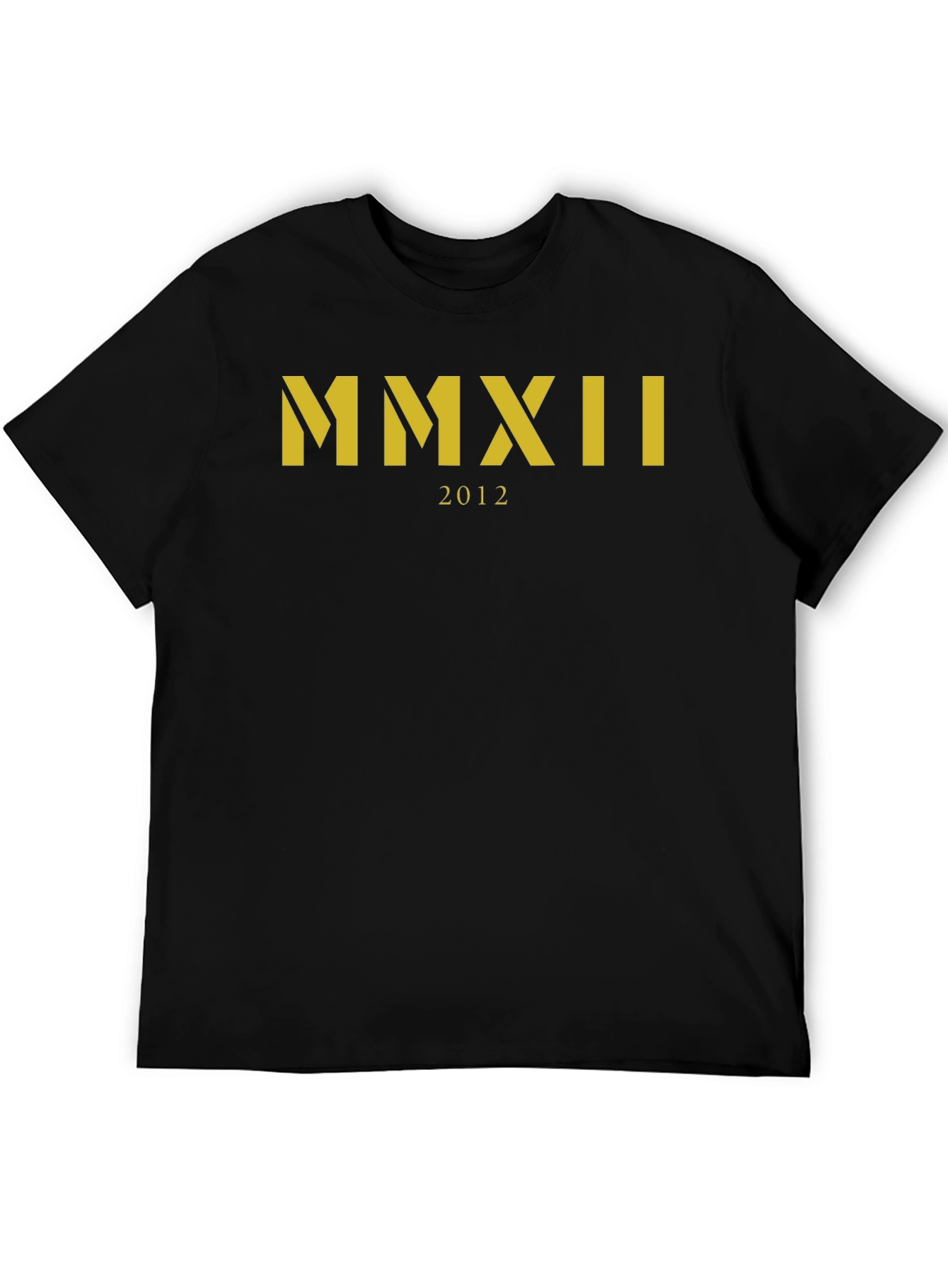 MMXII 2012 Graphic Tee - Black Crew Neck