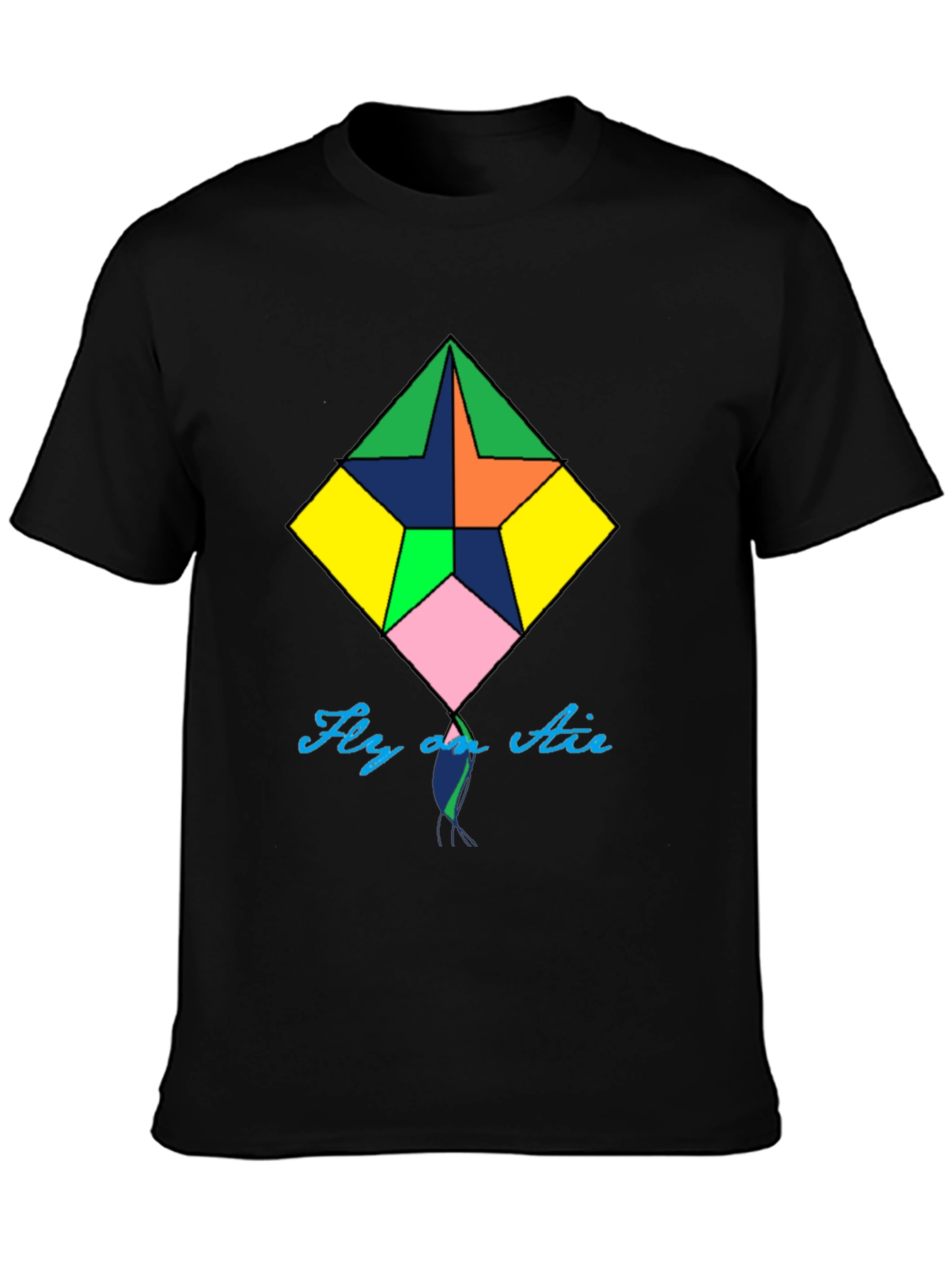 Geometric Kite Graphic Tee - Fly on Air
