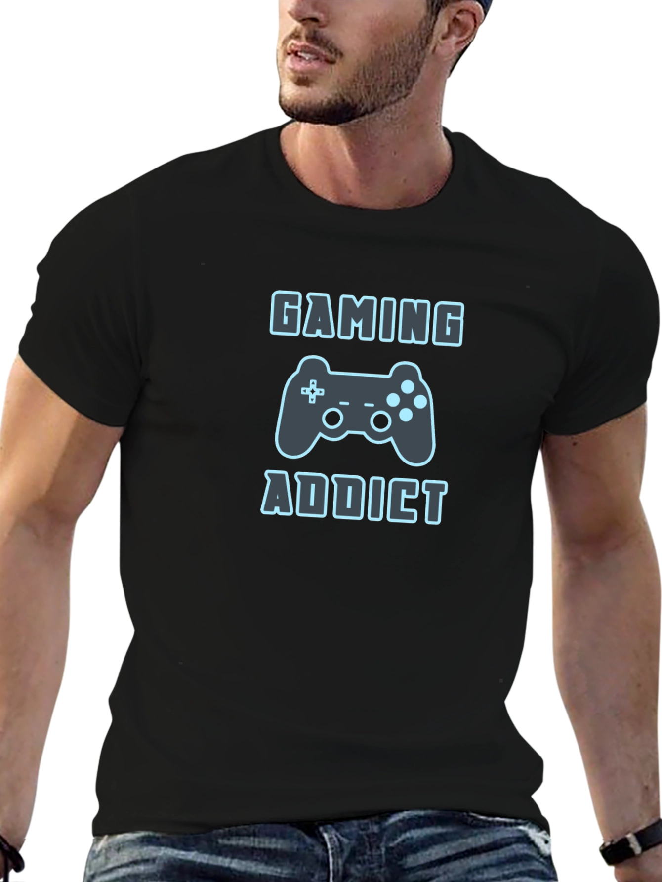 Gaming Addict Black T-Shirt