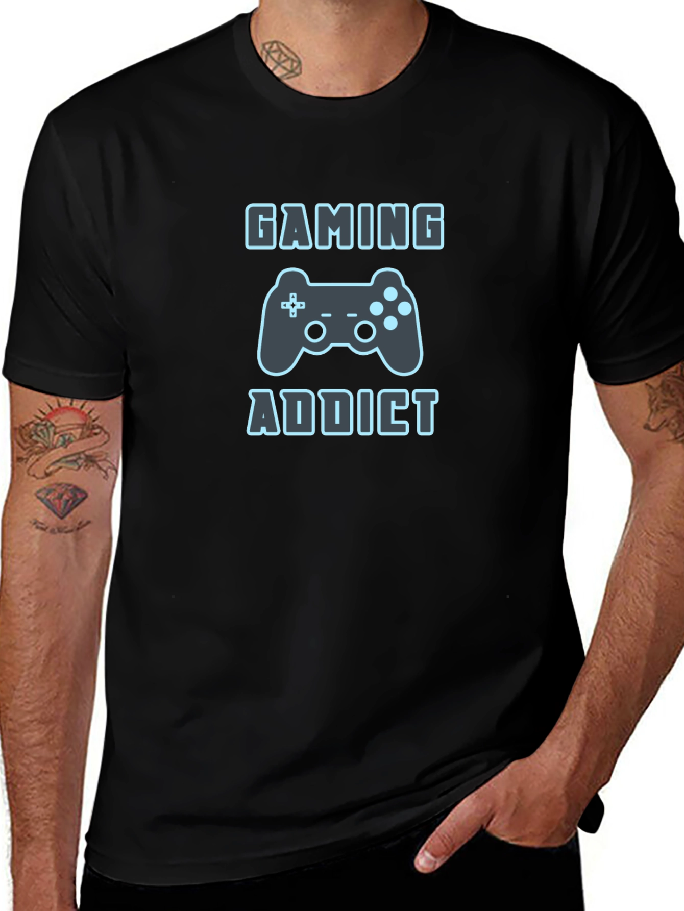 Gaming Addict Black T-Shirt