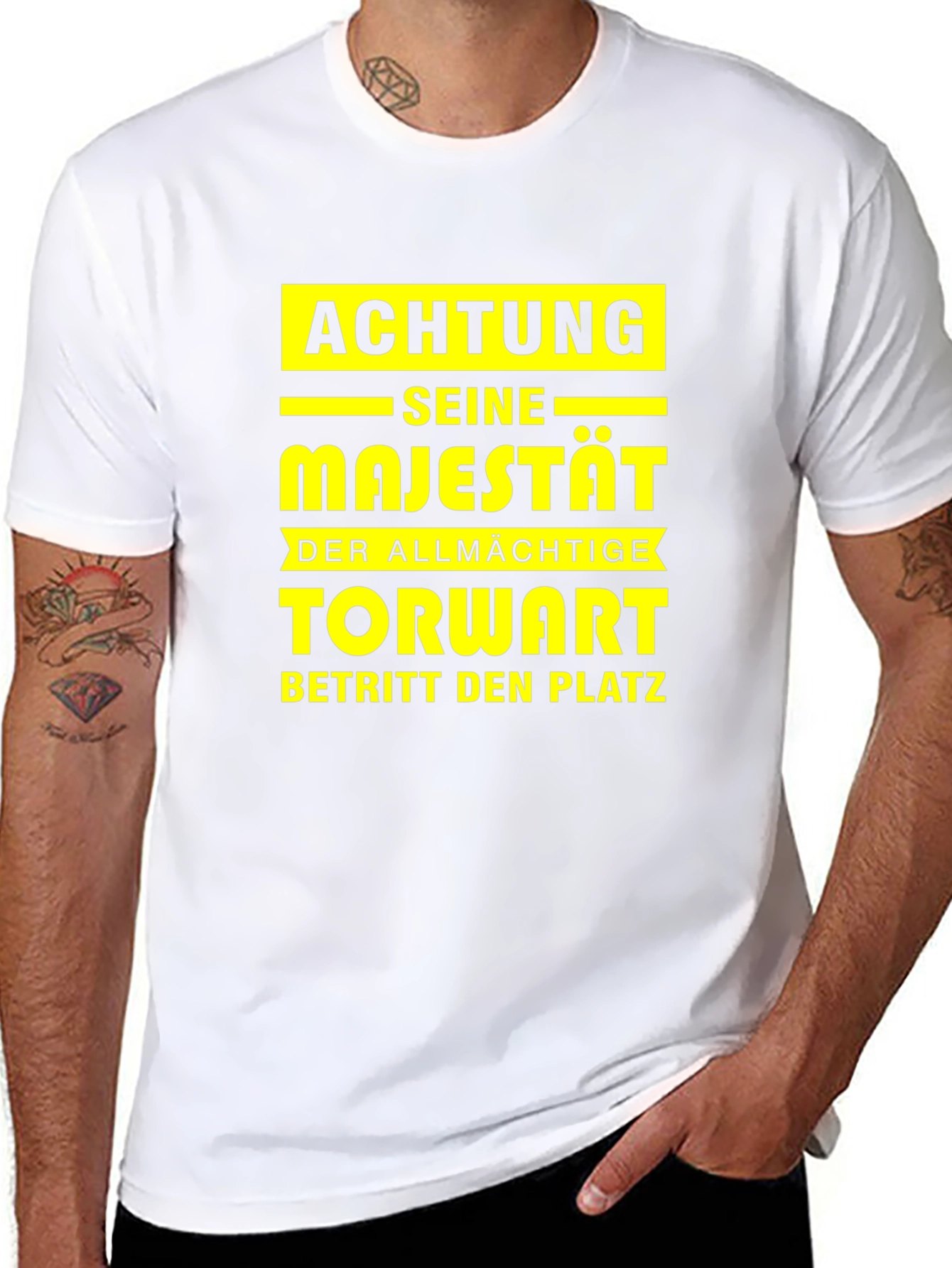 Achtung Seine Majestät T-Shirt: Goalie Pride