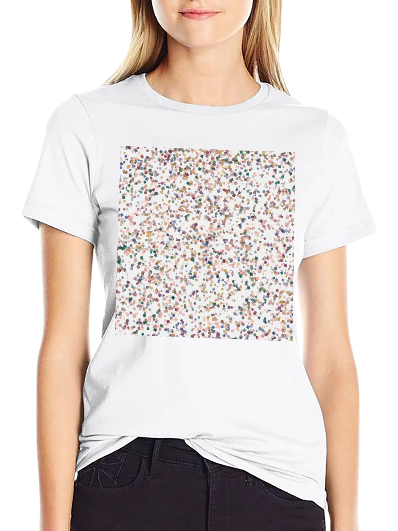 Abstract Pattern Black T-Shirt for Men
