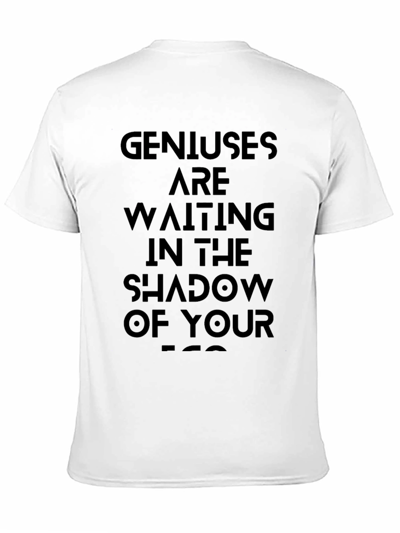 Genius Shadow T-Shirt - Black Cotton Graphic Tee