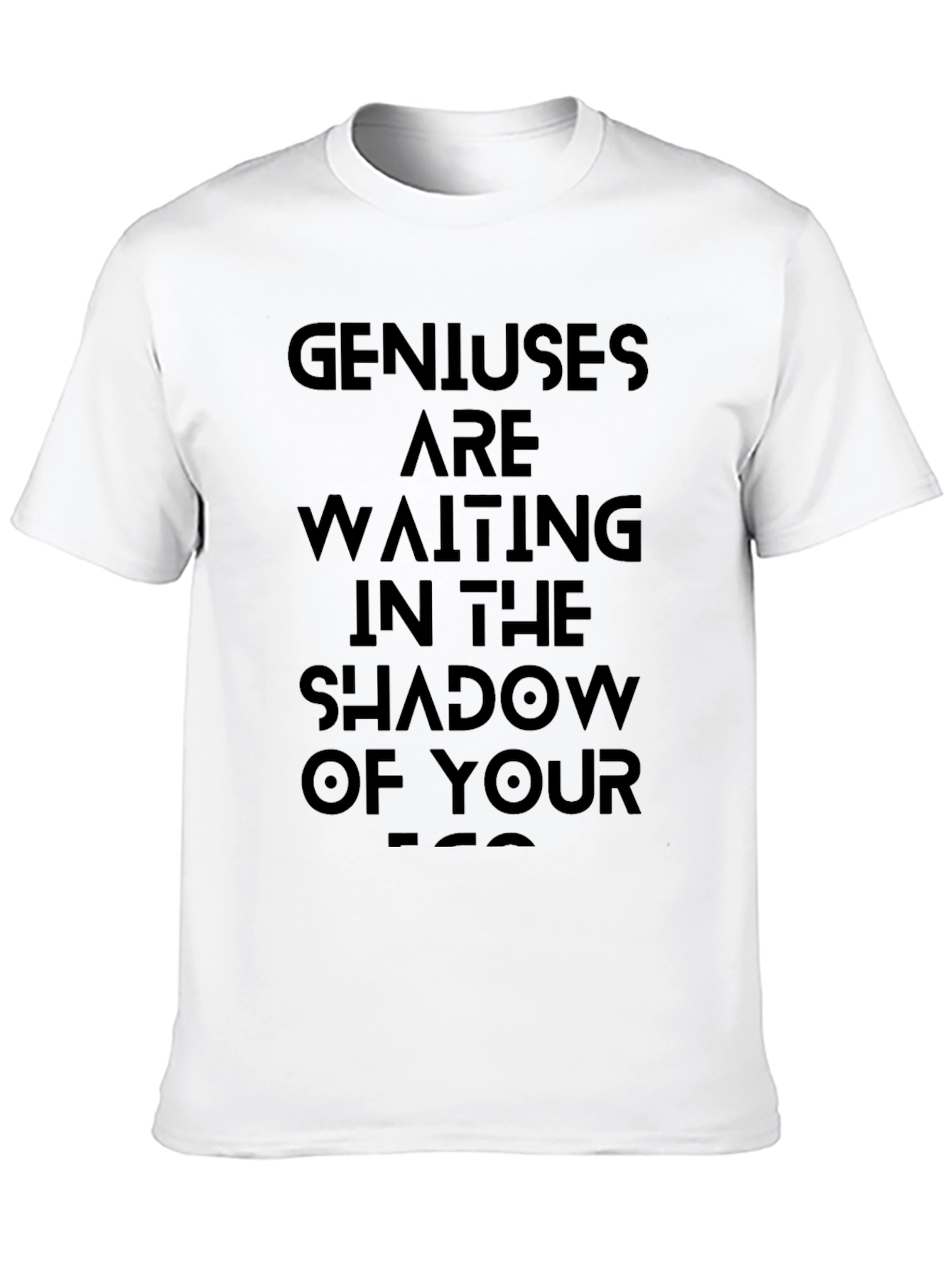 Genius Shadow T-Shirt - Black Cotton Graphic Tee