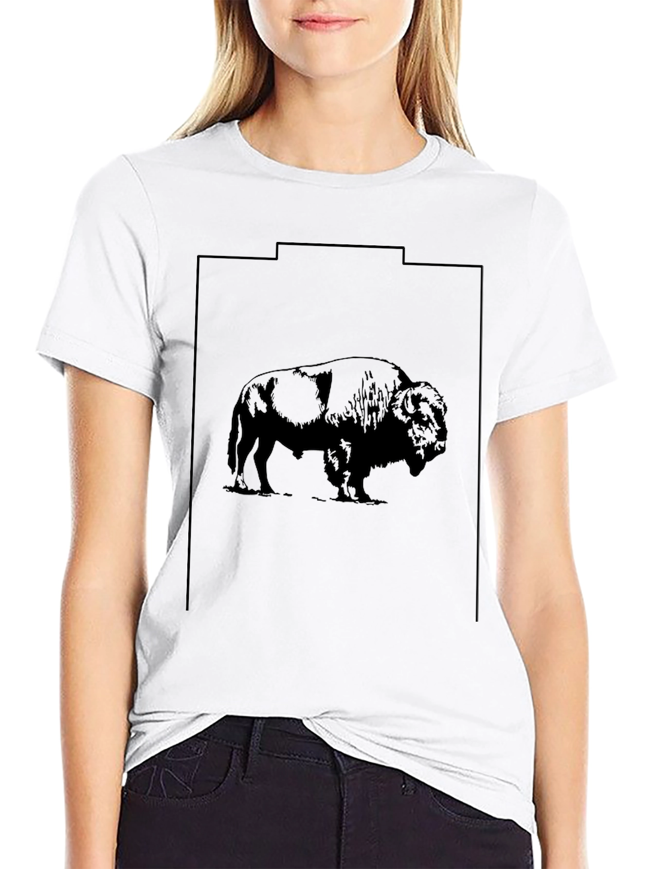 Bison Graphic Tee - Black
