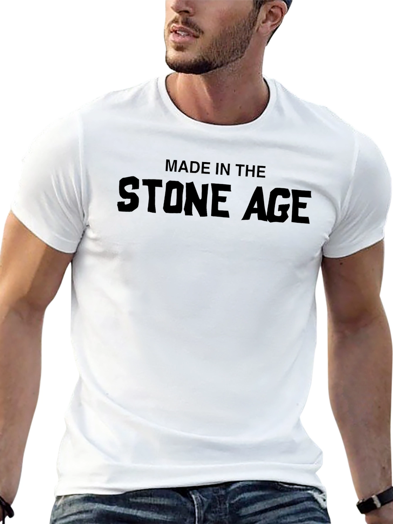 Made in the Stone Age Black Graphic Tee
