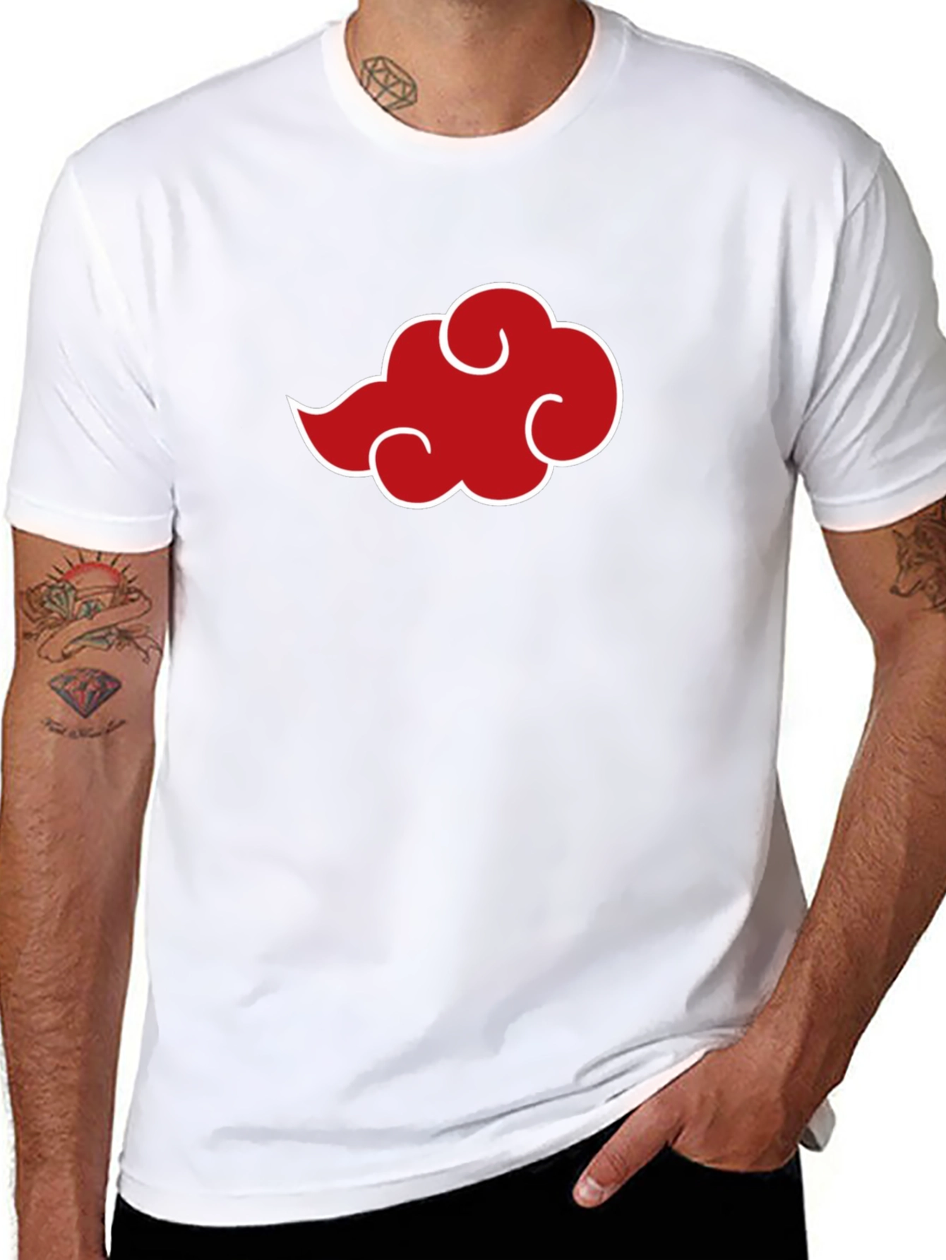 Akatsuki Cloud Graphic Tee - Anime Inspired T-Shirt