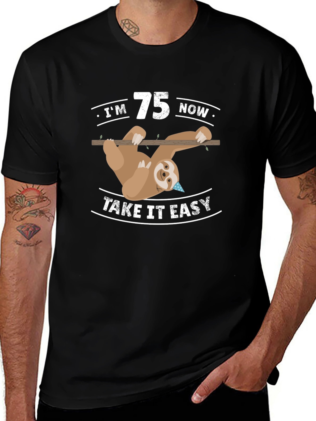 75th Birthday Sloth T-Shirt