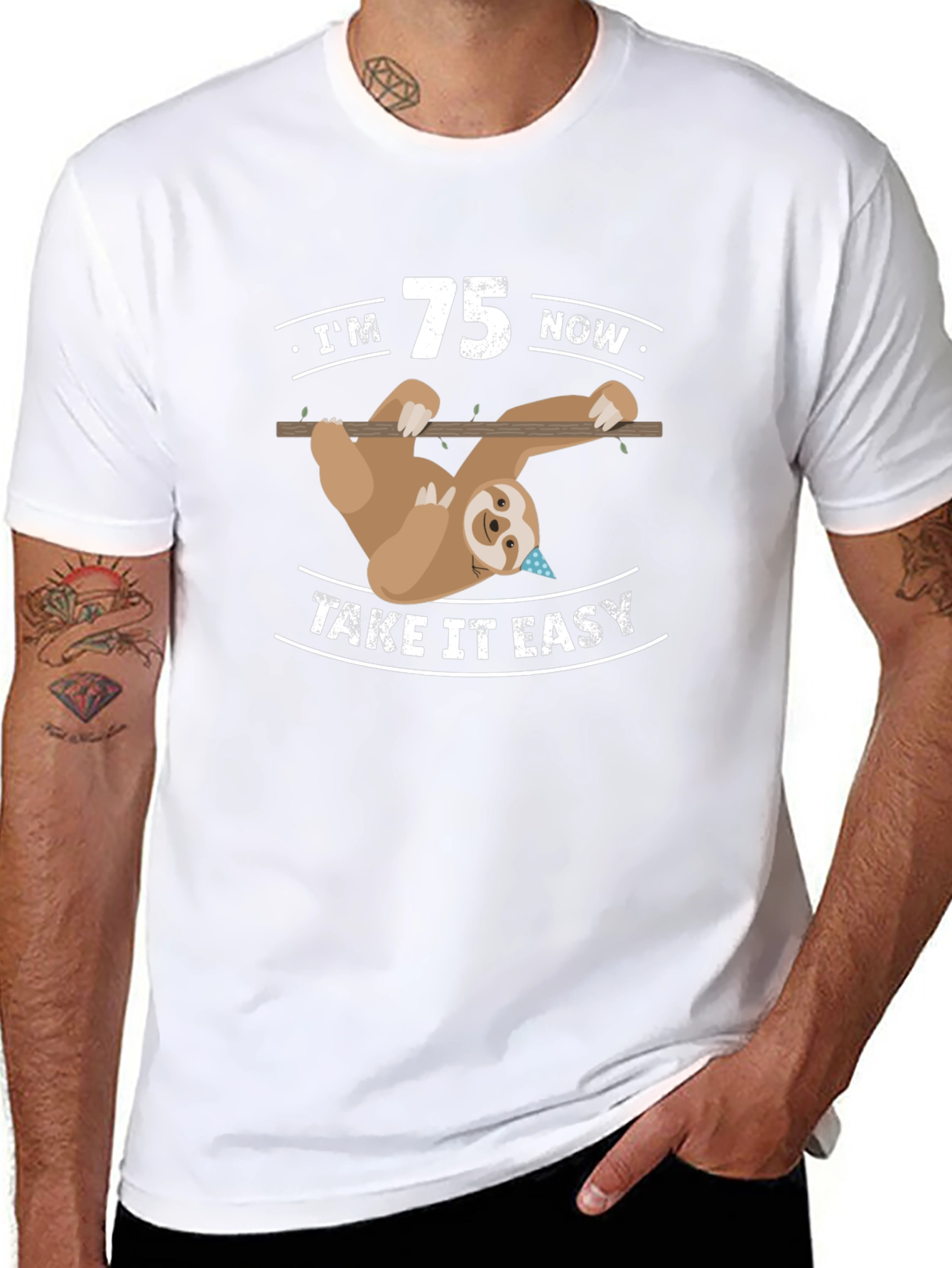 75th Birthday Sloth T-Shirt