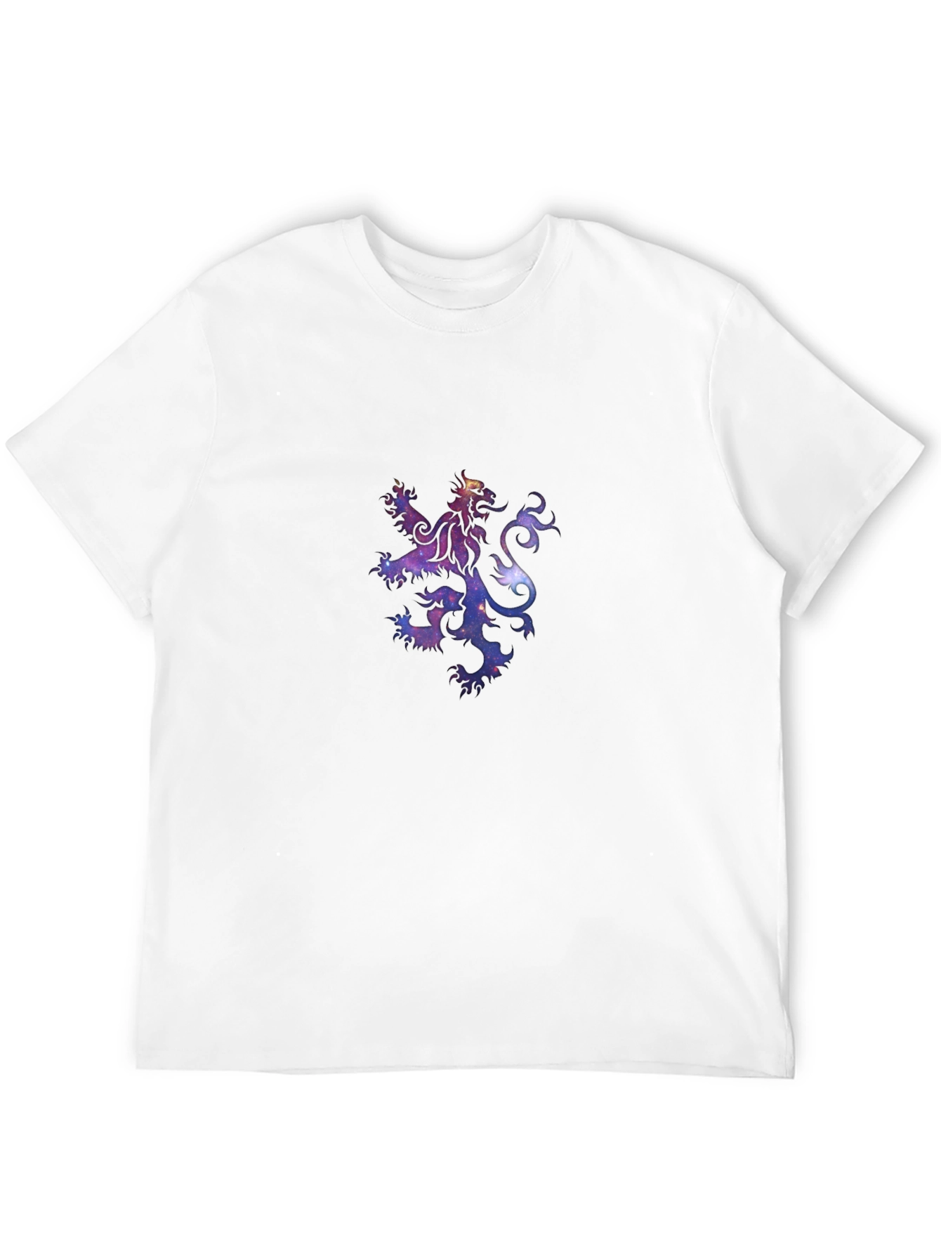 Galaxy Lion Crest Black T-Shirt